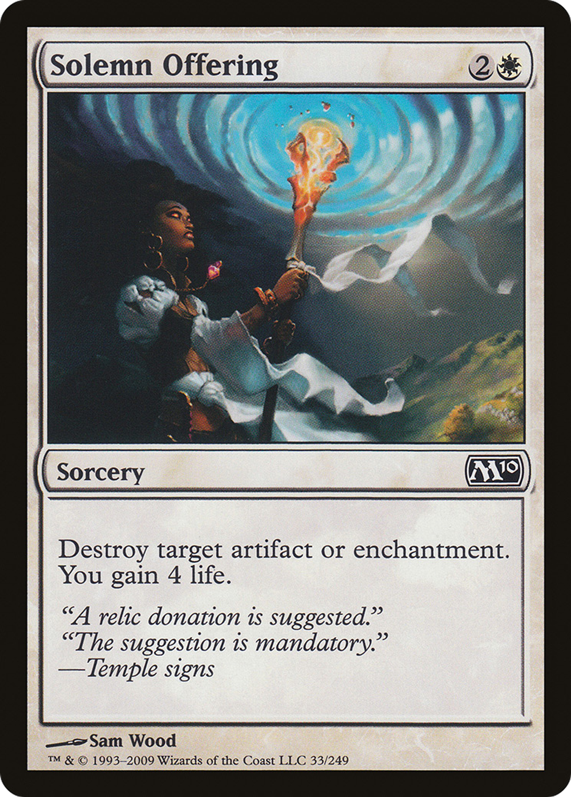 Solemn Offering — Magic 2010 — Magic: The Gathering