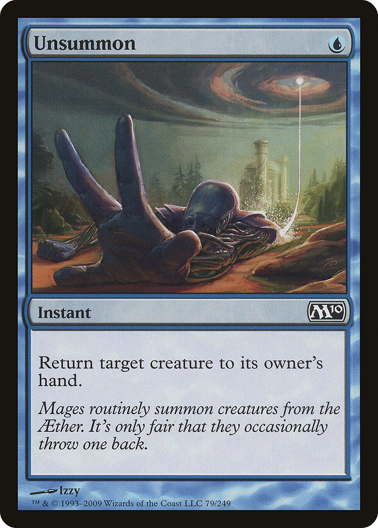 Unsummon — Magic 2010 — Magic: The Gathering