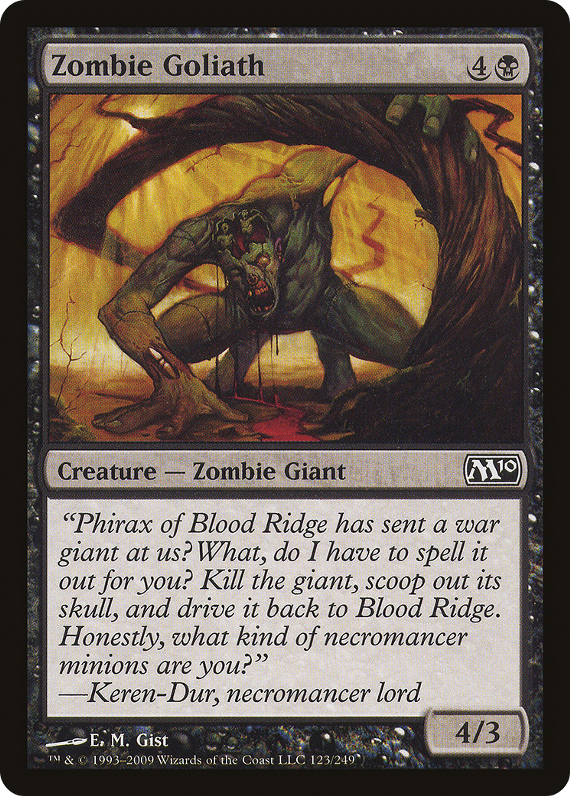 Zombie Goliath — Magic 2010 — Magic: The Gathering