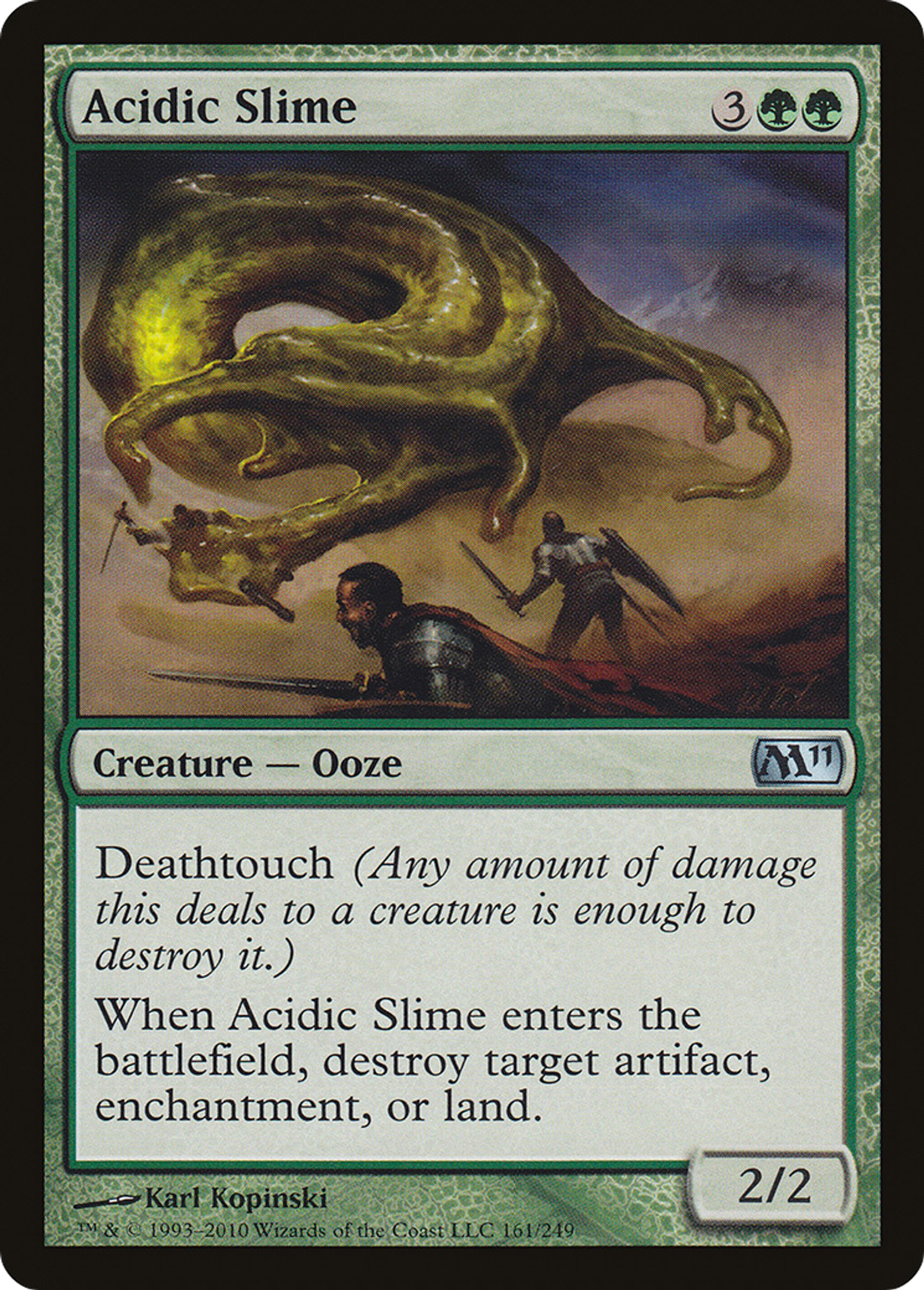 Acidic Slime — Magic 2011 — Magic: The Gathering
