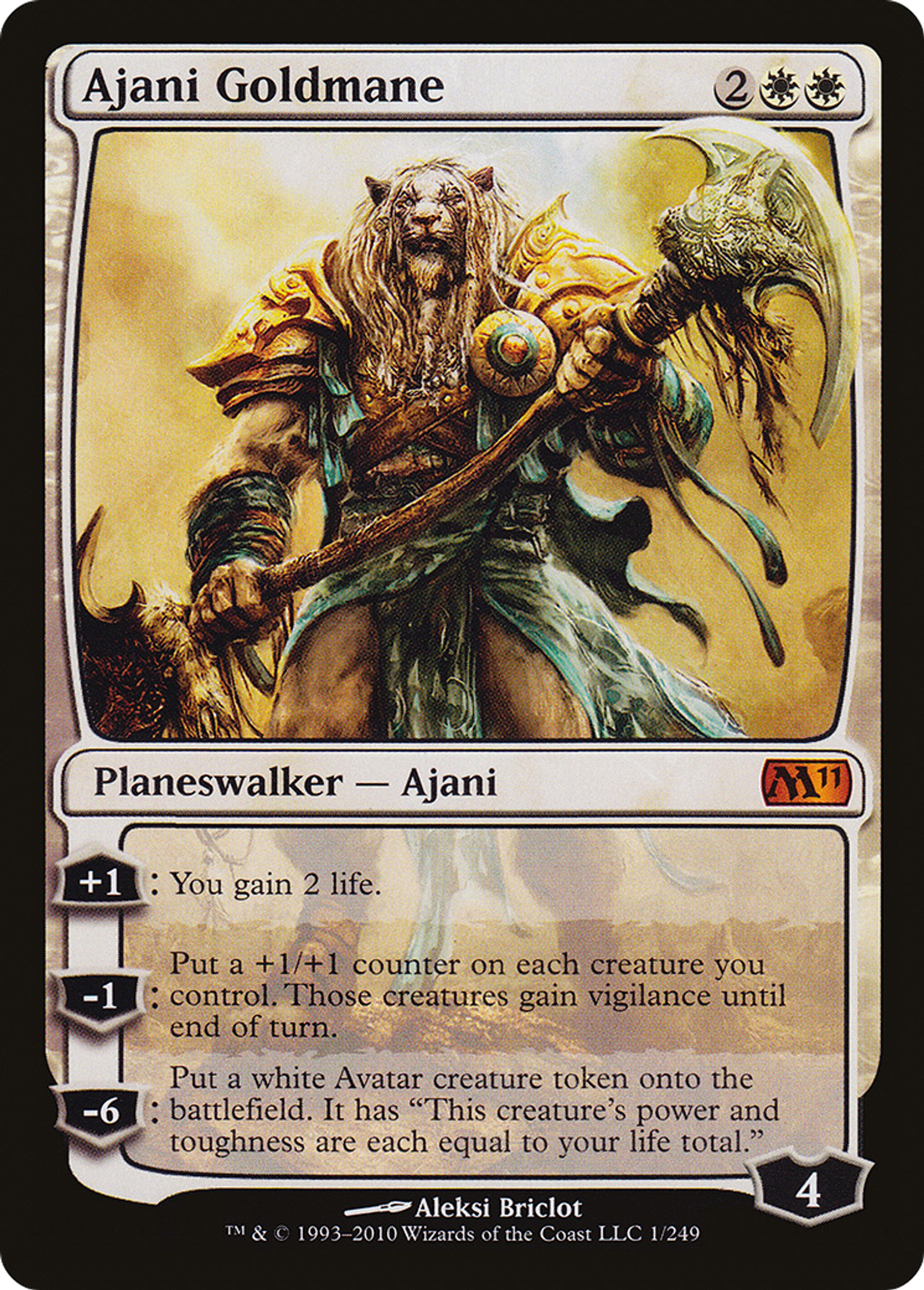 Ajani Goldmane — Magic 2011 — Magic: The Gathering