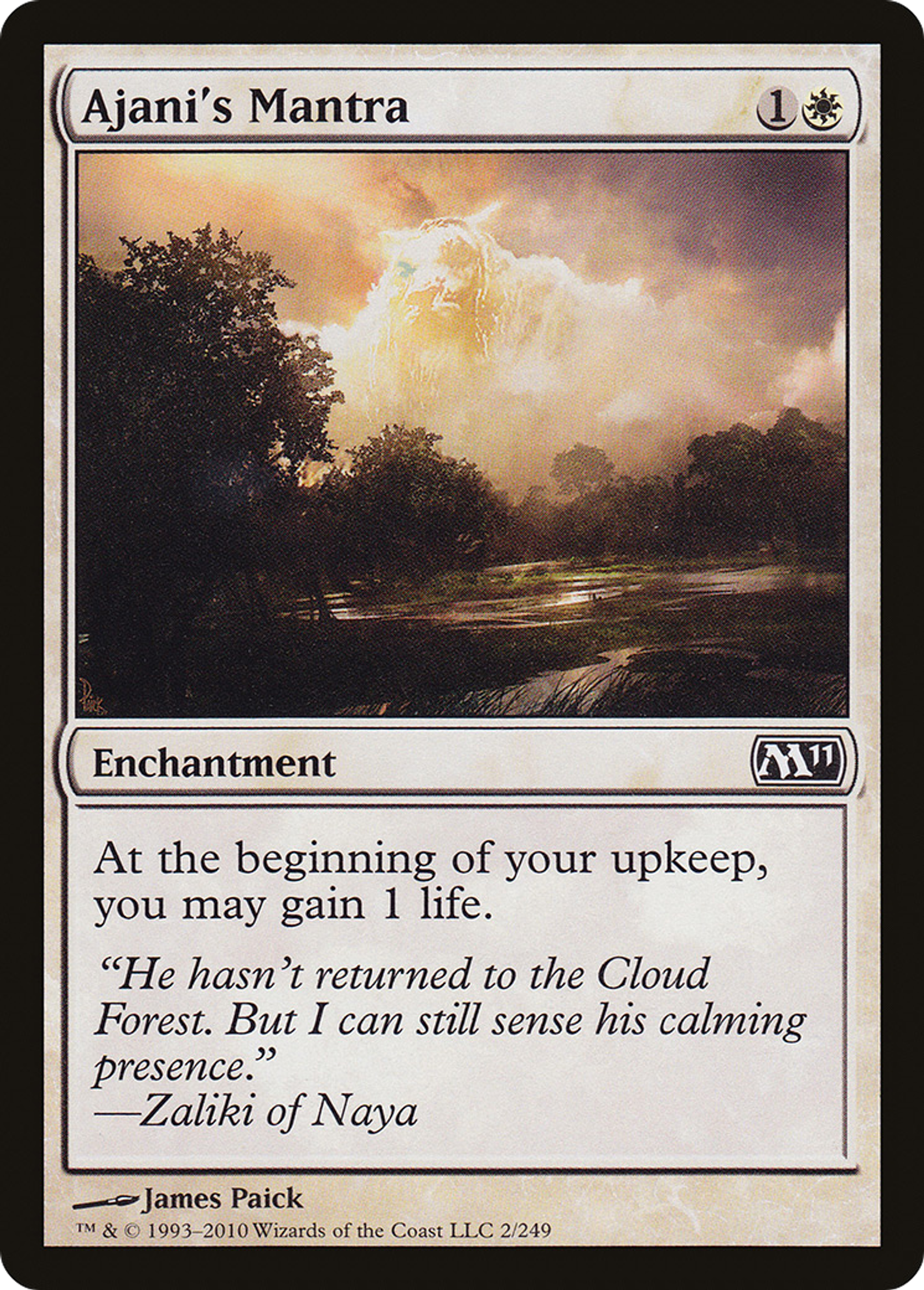Ajani's Mantra — Magic 2011 — Magic: The Gathering