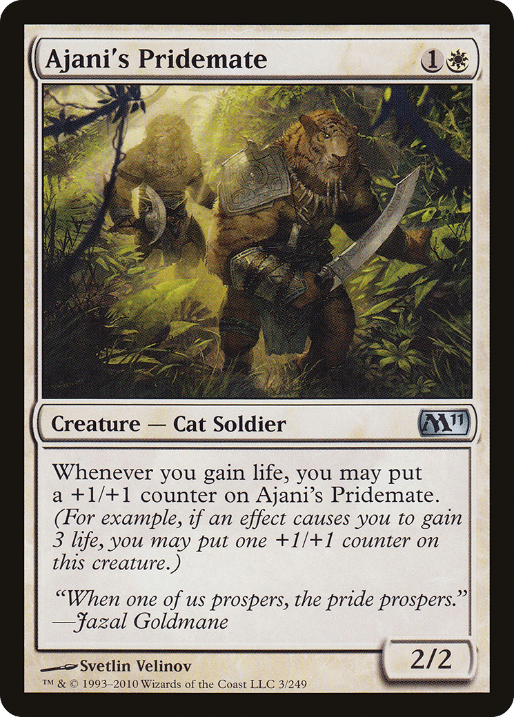 Ajani's Pridemate — Magic 2011 — Magic: The Gathering