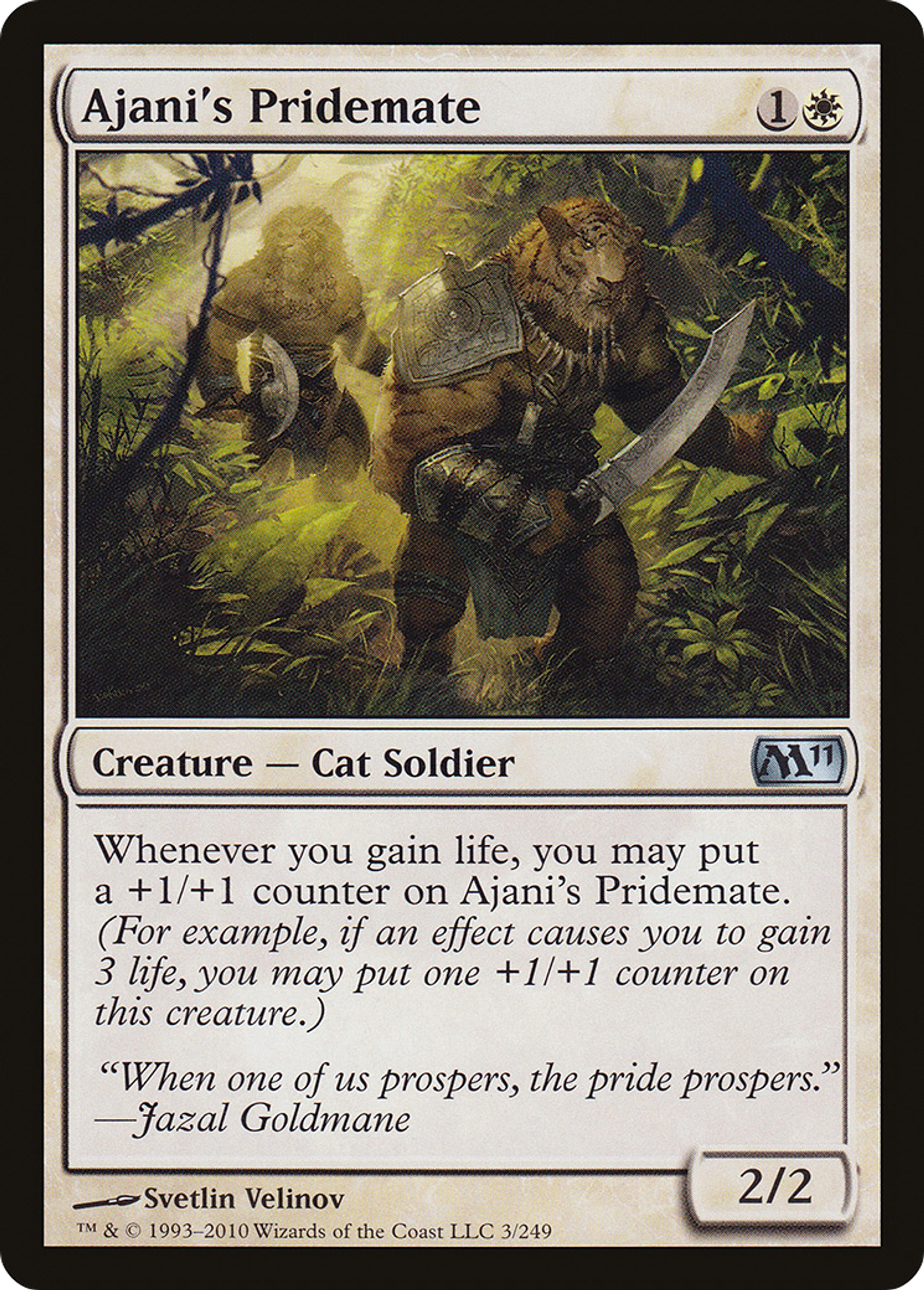 Ajani's Pridemate — Magic 2011 — Magic: The Gathering