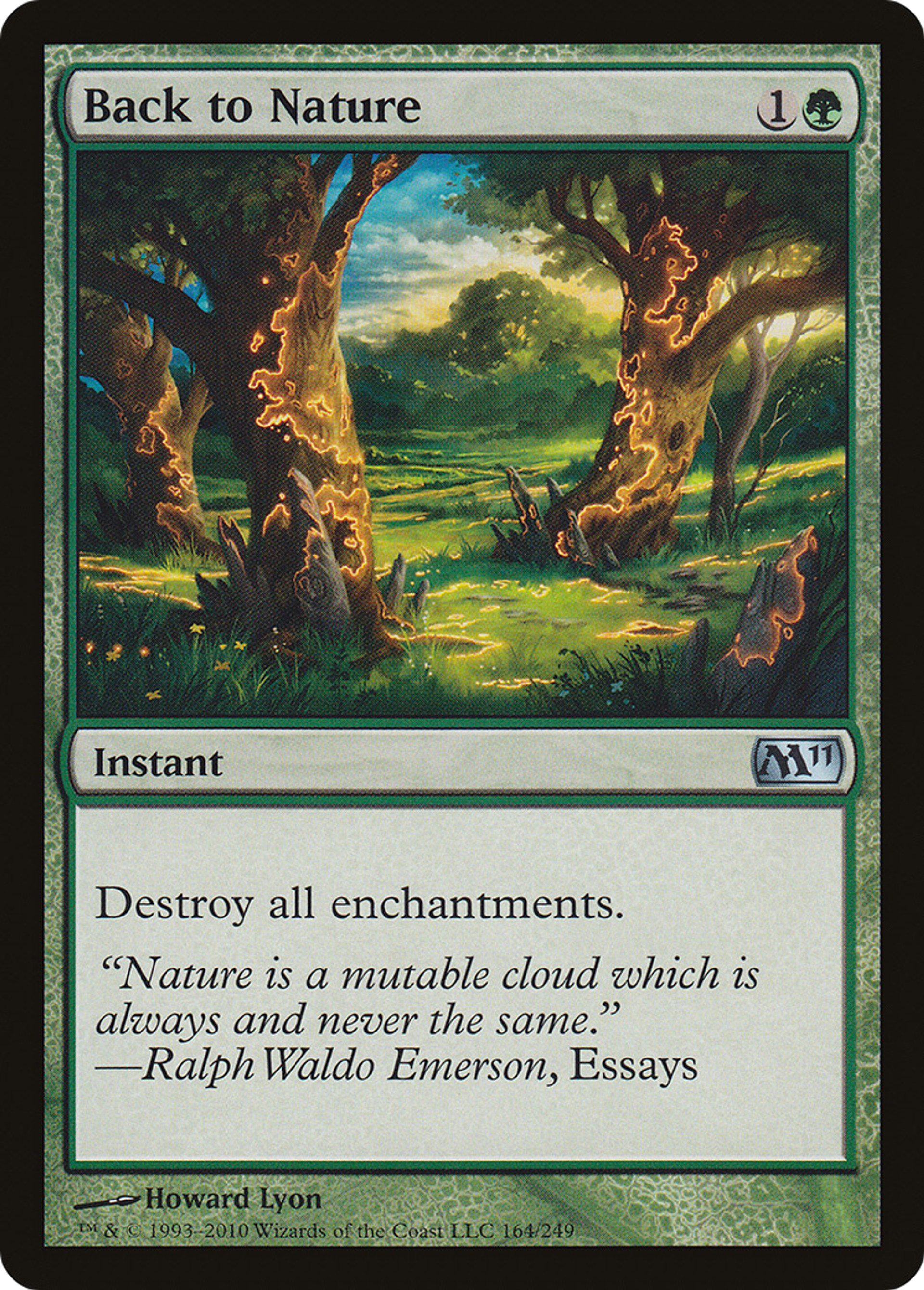 Back to Nature — Magic 2011 — Magic: The Gathering