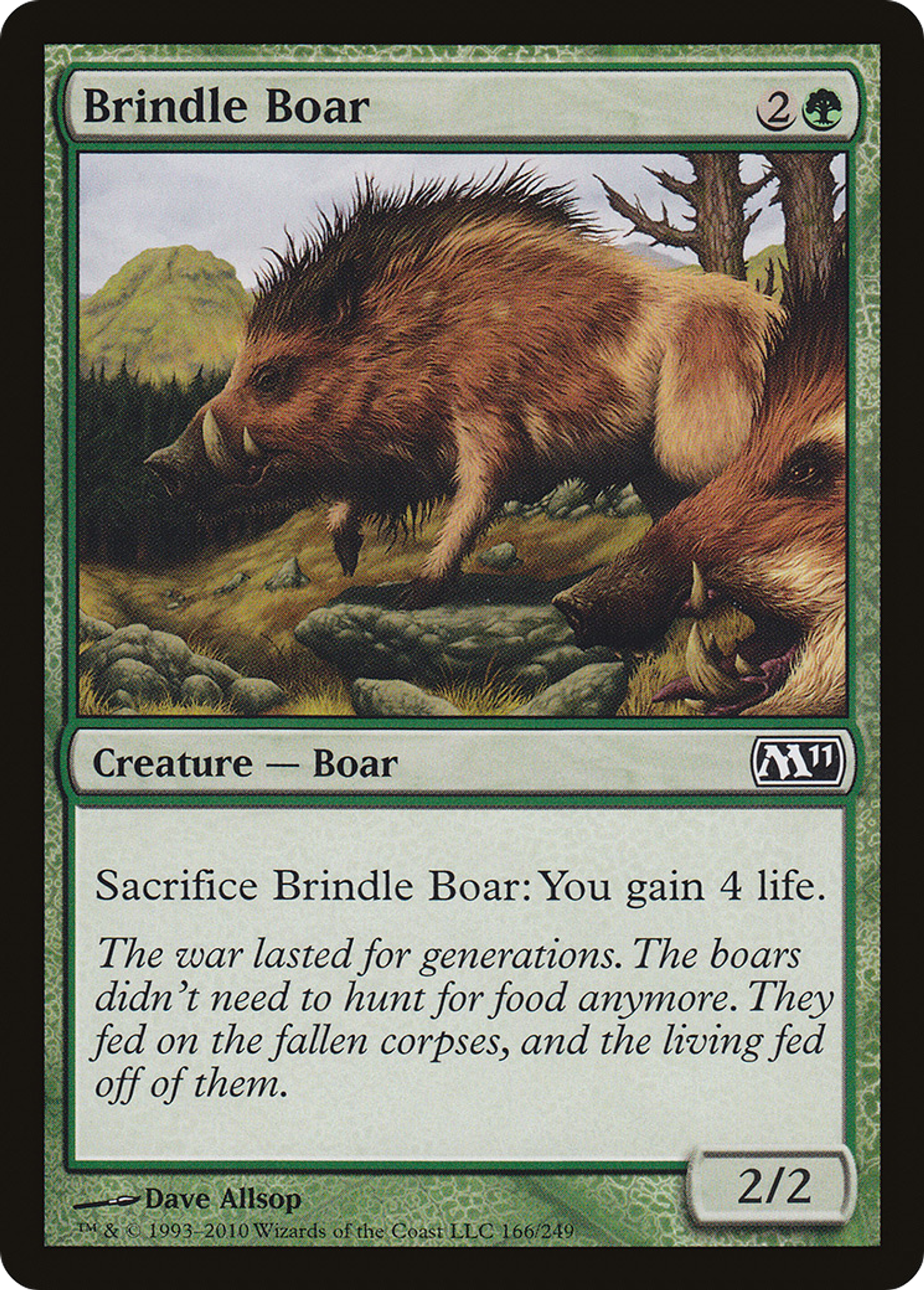 Brindle Boar — Magic 2011 — Magic: The Gathering
