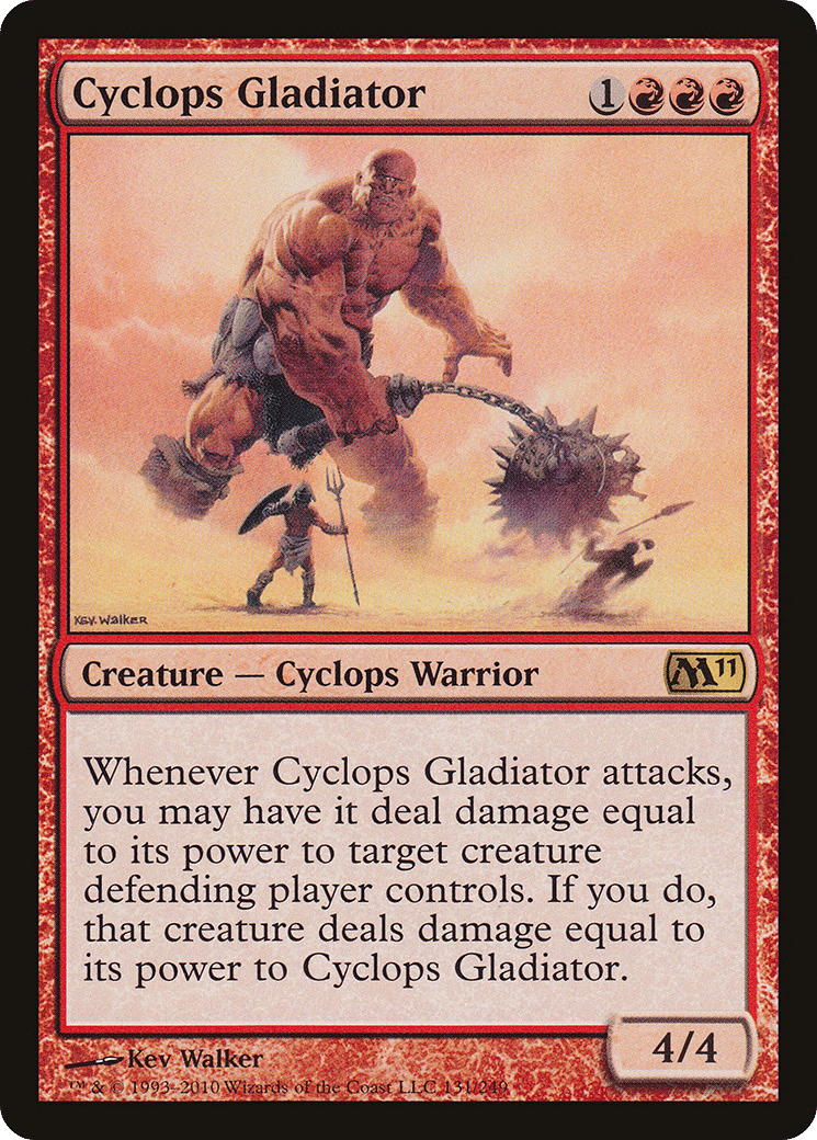 Cyclops Gladiator — Magic 2011 — Magic: The Gathering