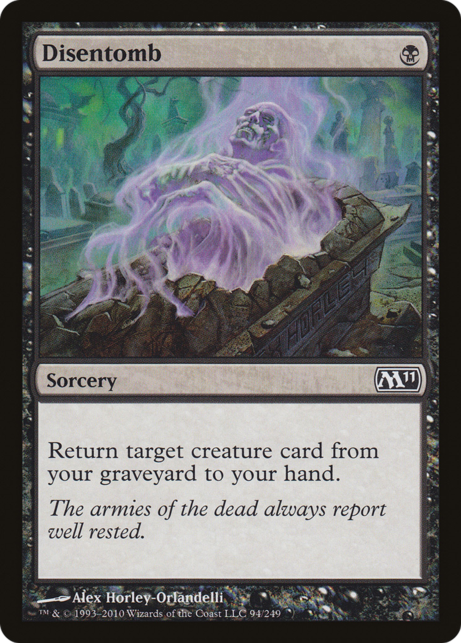 Disentomb — Magic 2011 — Magic: The Gathering
