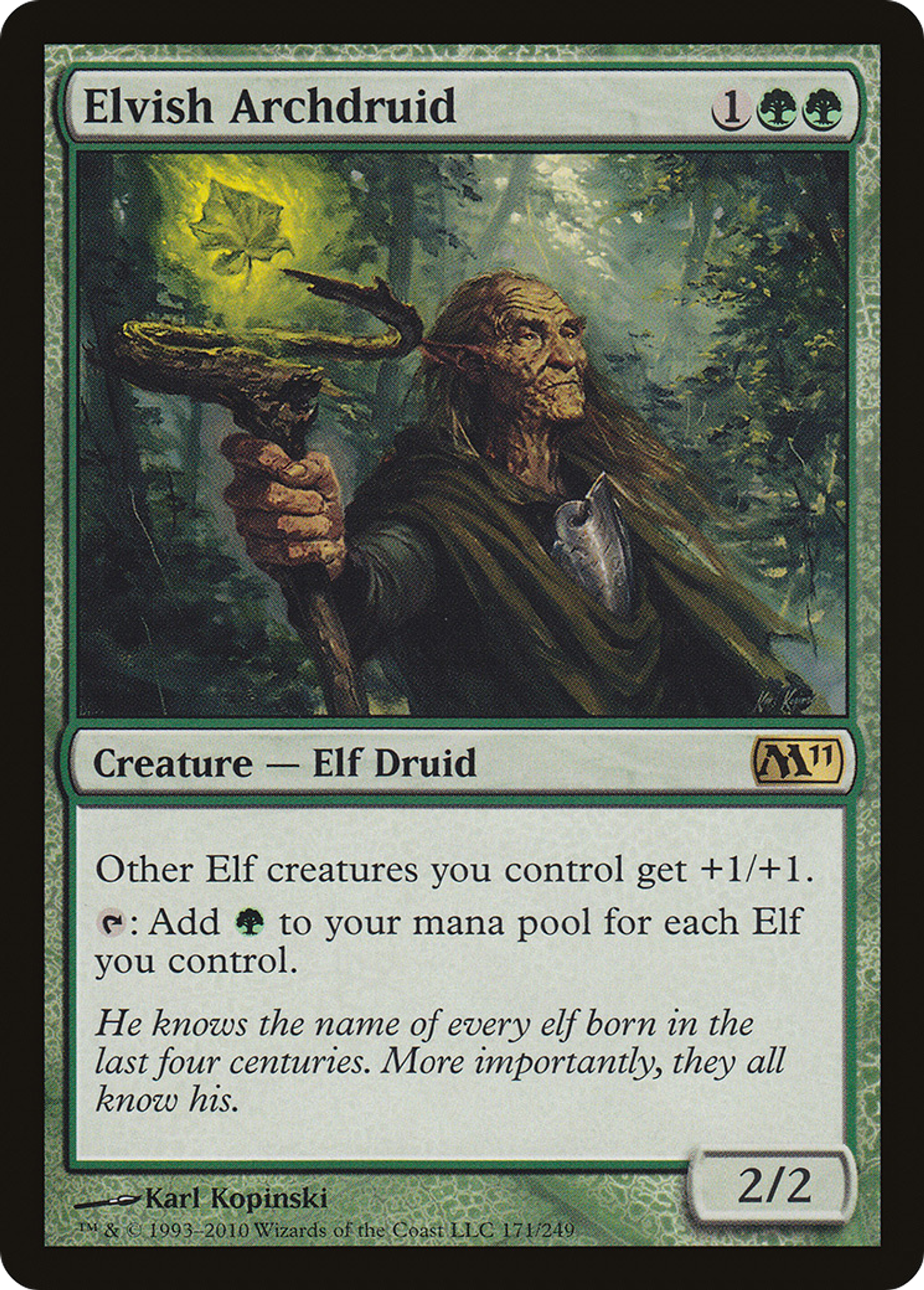 Elvish Archdruid — Magic 2011 — Magic: The Gathering