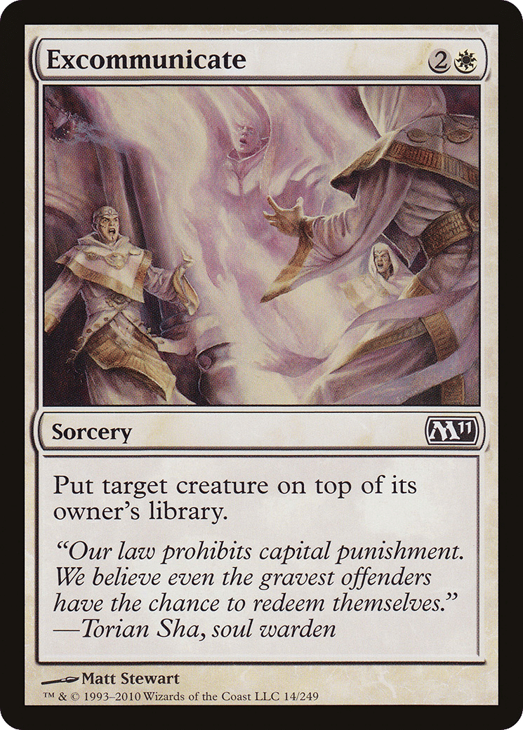 Excommunicate — Magic 2011 — Magic: The Gathering