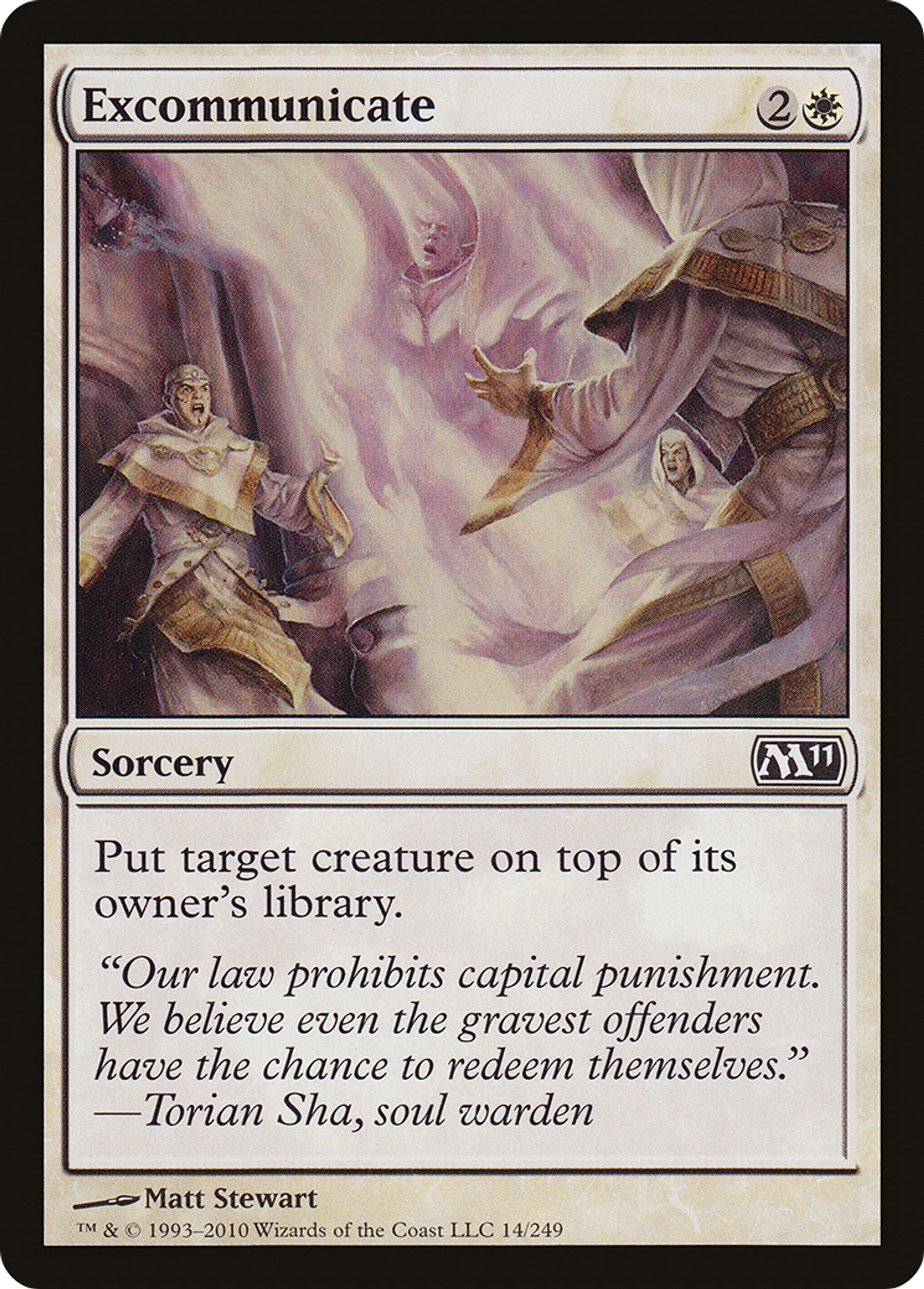 Excommunicate — Magic 2011 — Magic: The Gathering