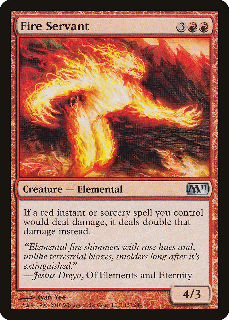 Fire Servant — Magic 2011 — Magic: The Gathering