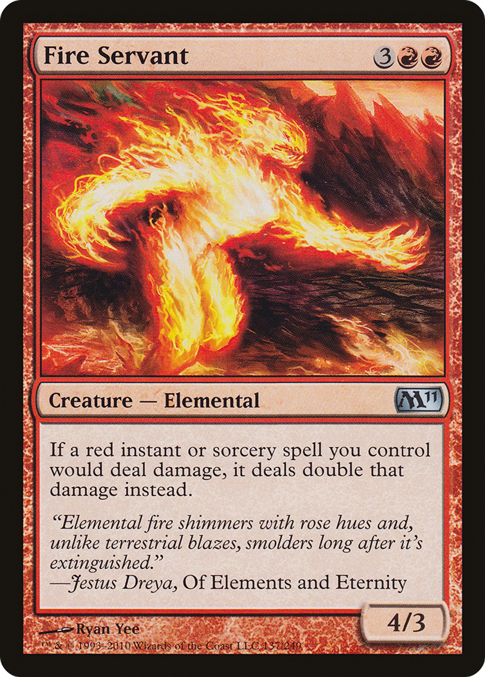 Fire Servant — Magic 2011 — Magic: The Gathering