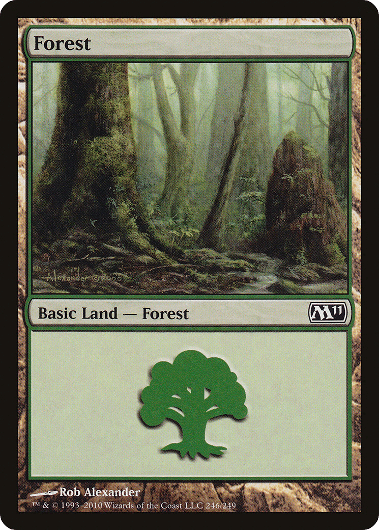 Forest — Magic 2011 — Magic: The Gathering