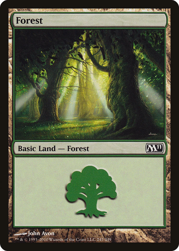 Forest — Magic 2011 — Magic: The Gathering