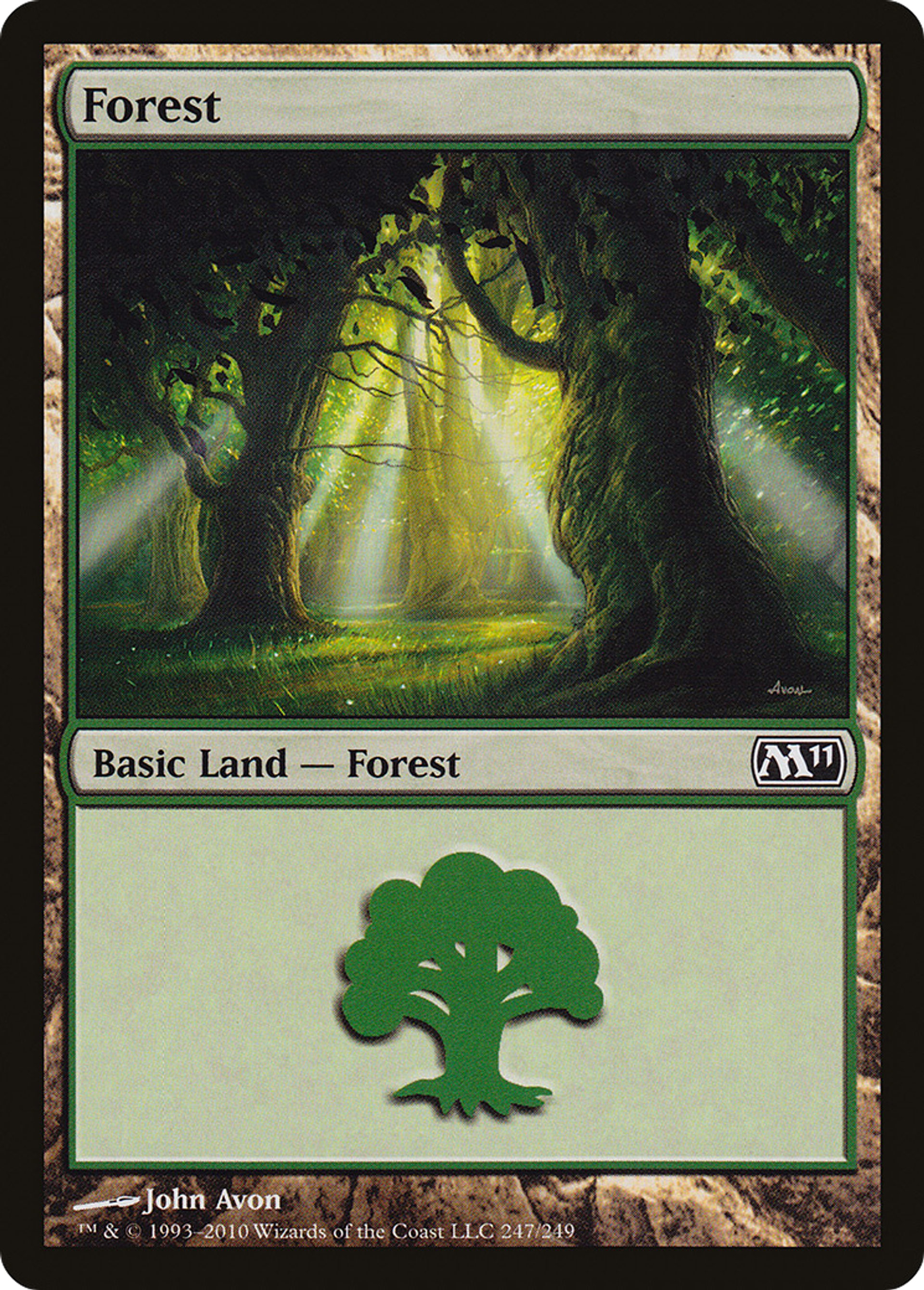 Forest — Magic 2011 — Magic: The Gathering