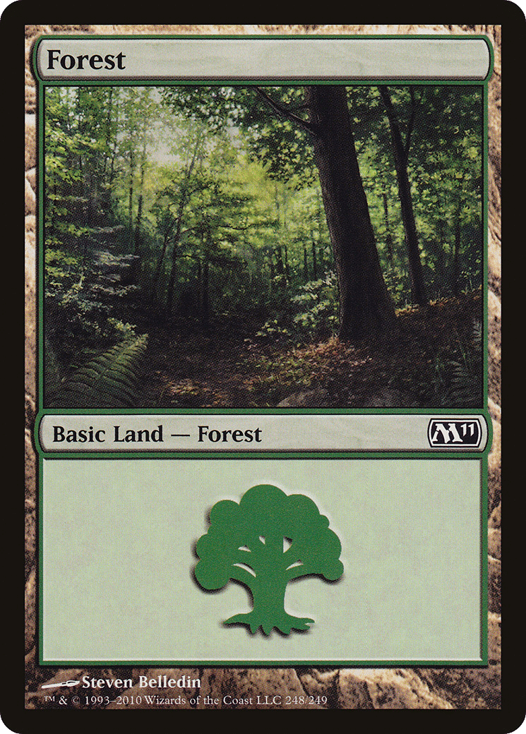 Forest — Magic 2011 — Magic: The Gathering