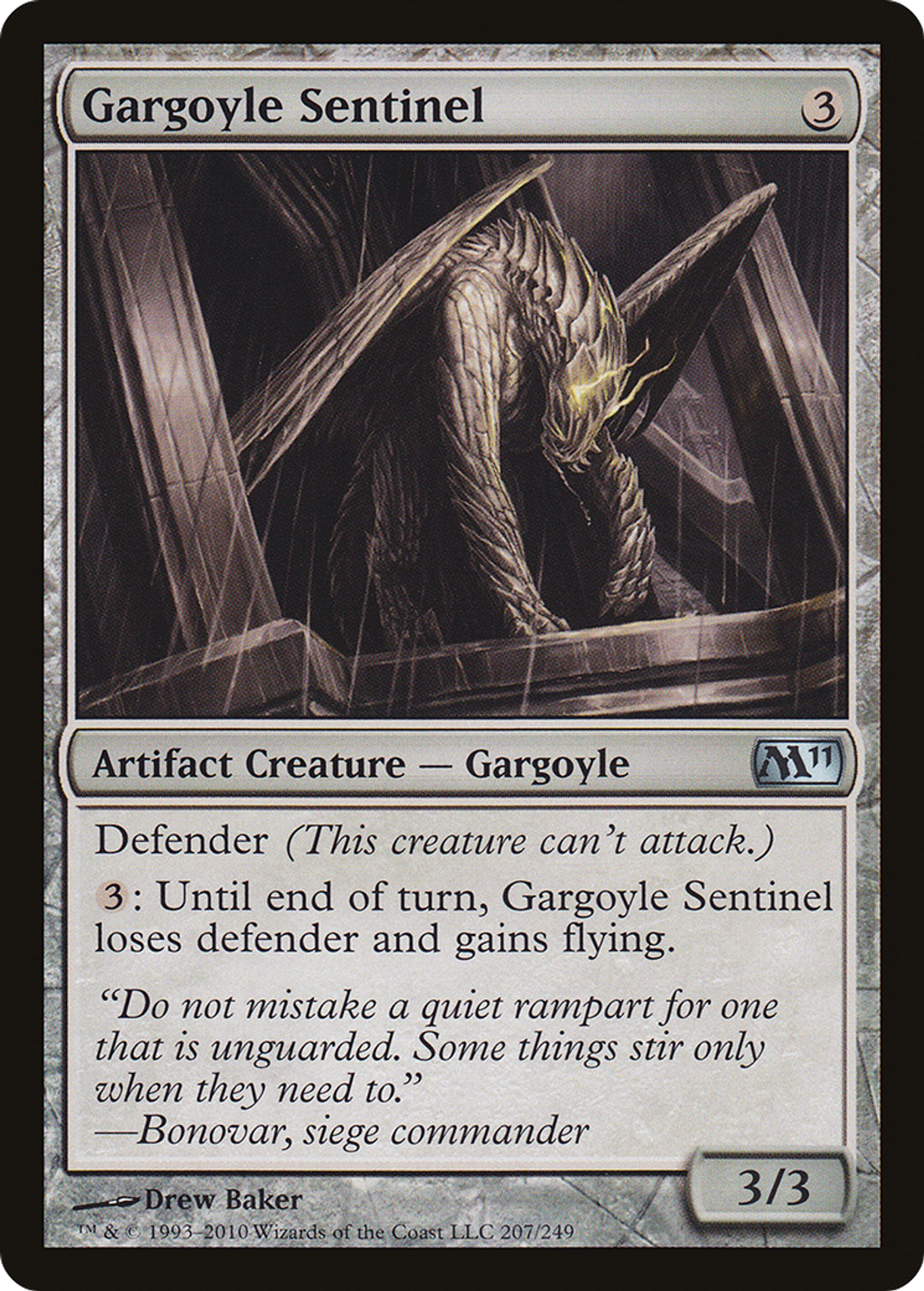 Gargoyle Sentinel — Magic 2011 — Magic: The Gathering