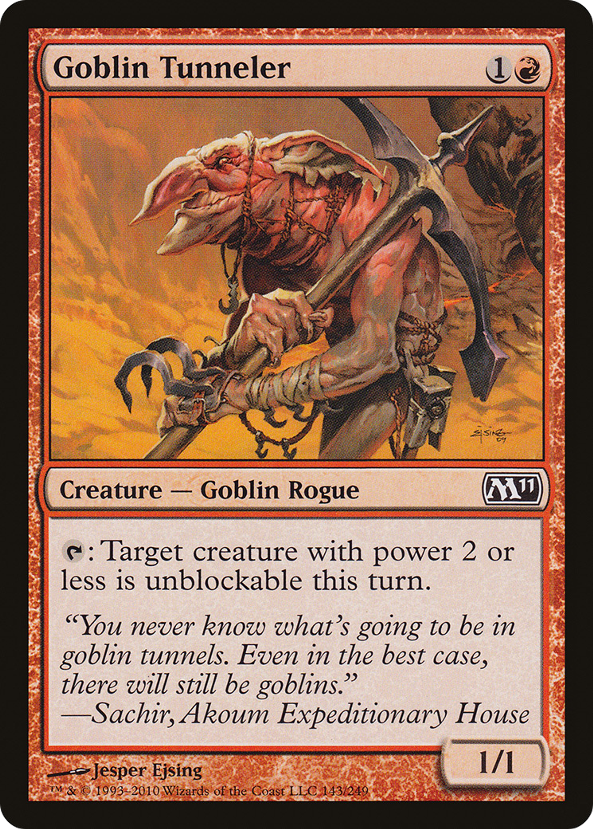 Goblin Tunneler — Magic 2011 — Magic: The Gathering