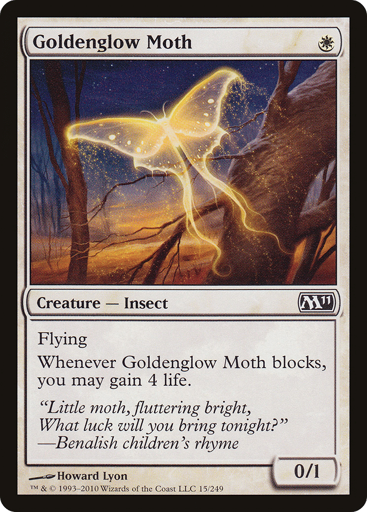 Goldenglow Moth — Magic 2011 — Magic: The Gathering