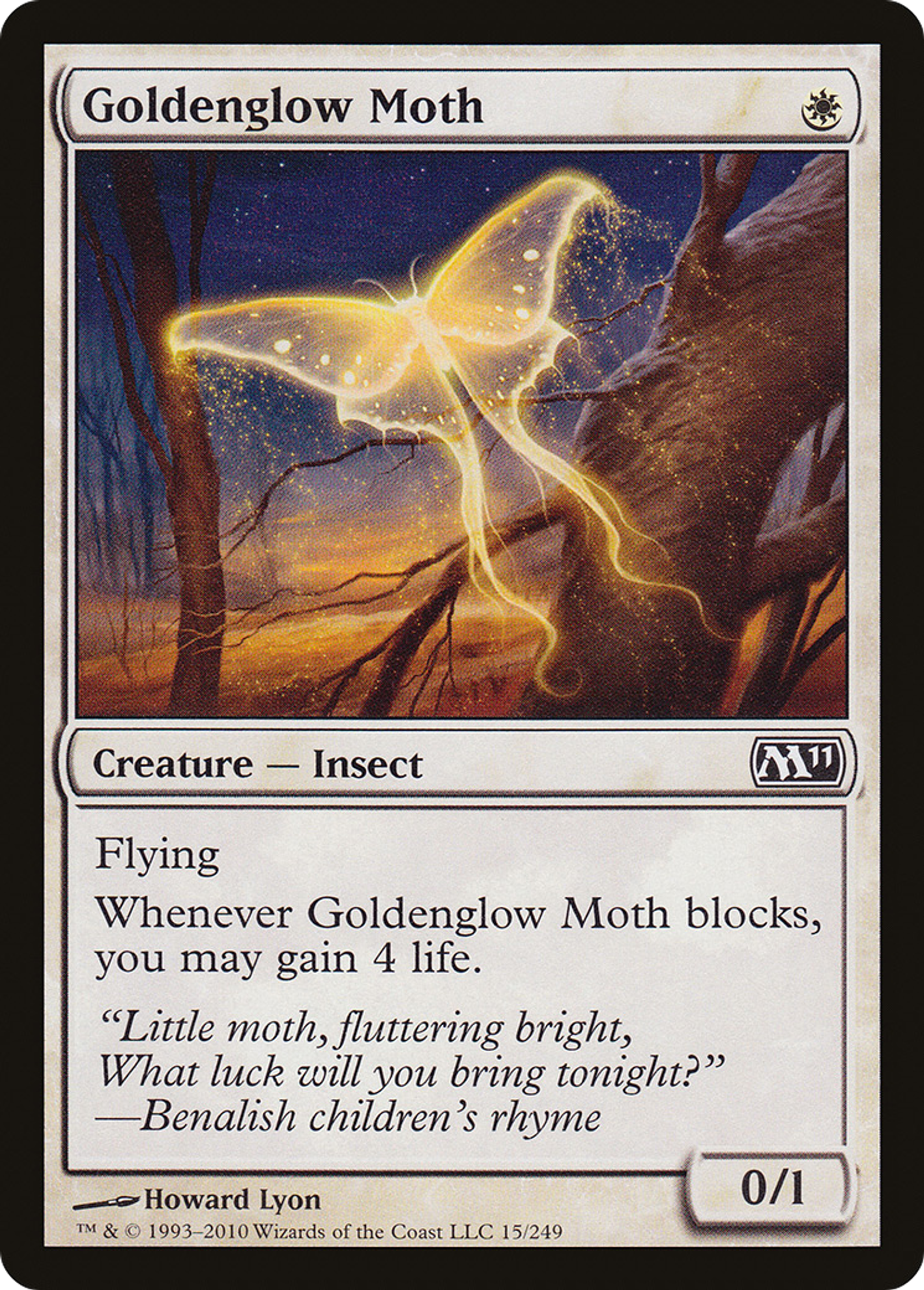 Goldenglow Moth — Magic 2011 — Magic: The Gathering