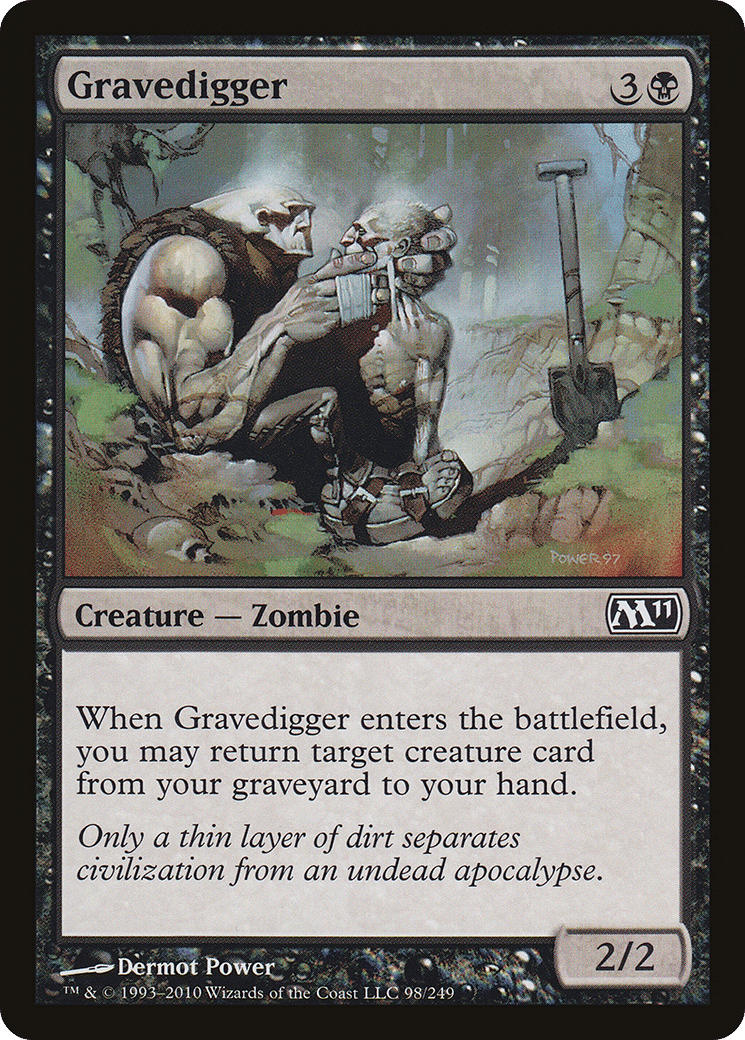 Gravedigger — Magic 2011 — Magic: The Gathering