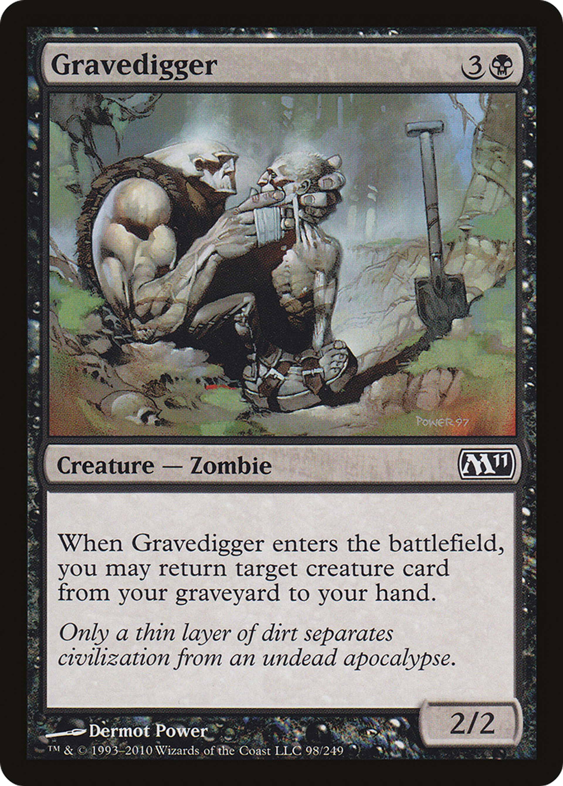 Gravedigger — Magic 2011 — Magic: The Gathering