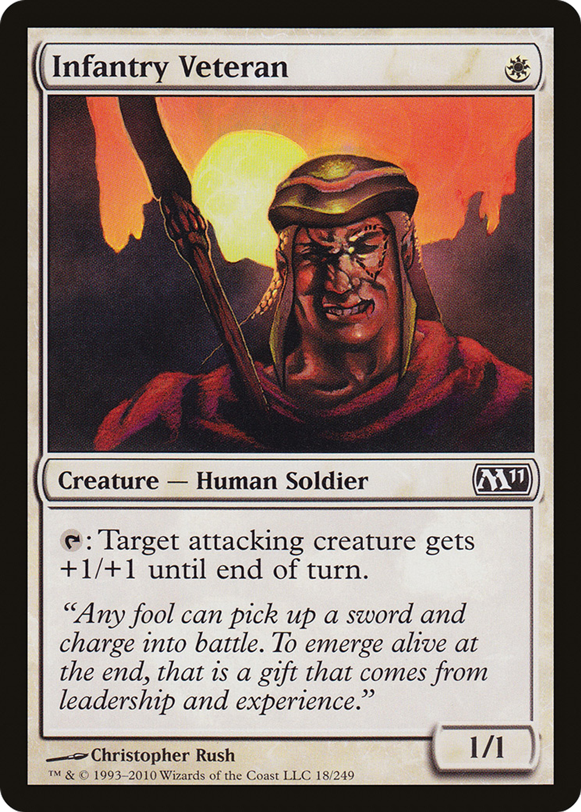 Infantry Veteran — Magic 2011 — Magic: The Gathering