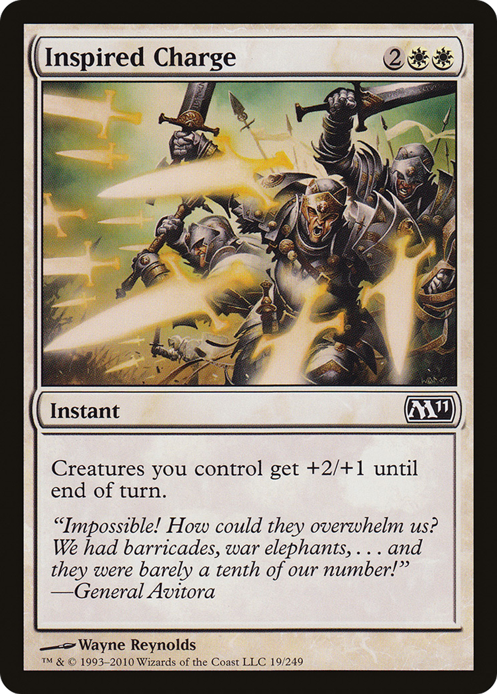Inspired Charge — Magic 2011 — Magic: The Gathering