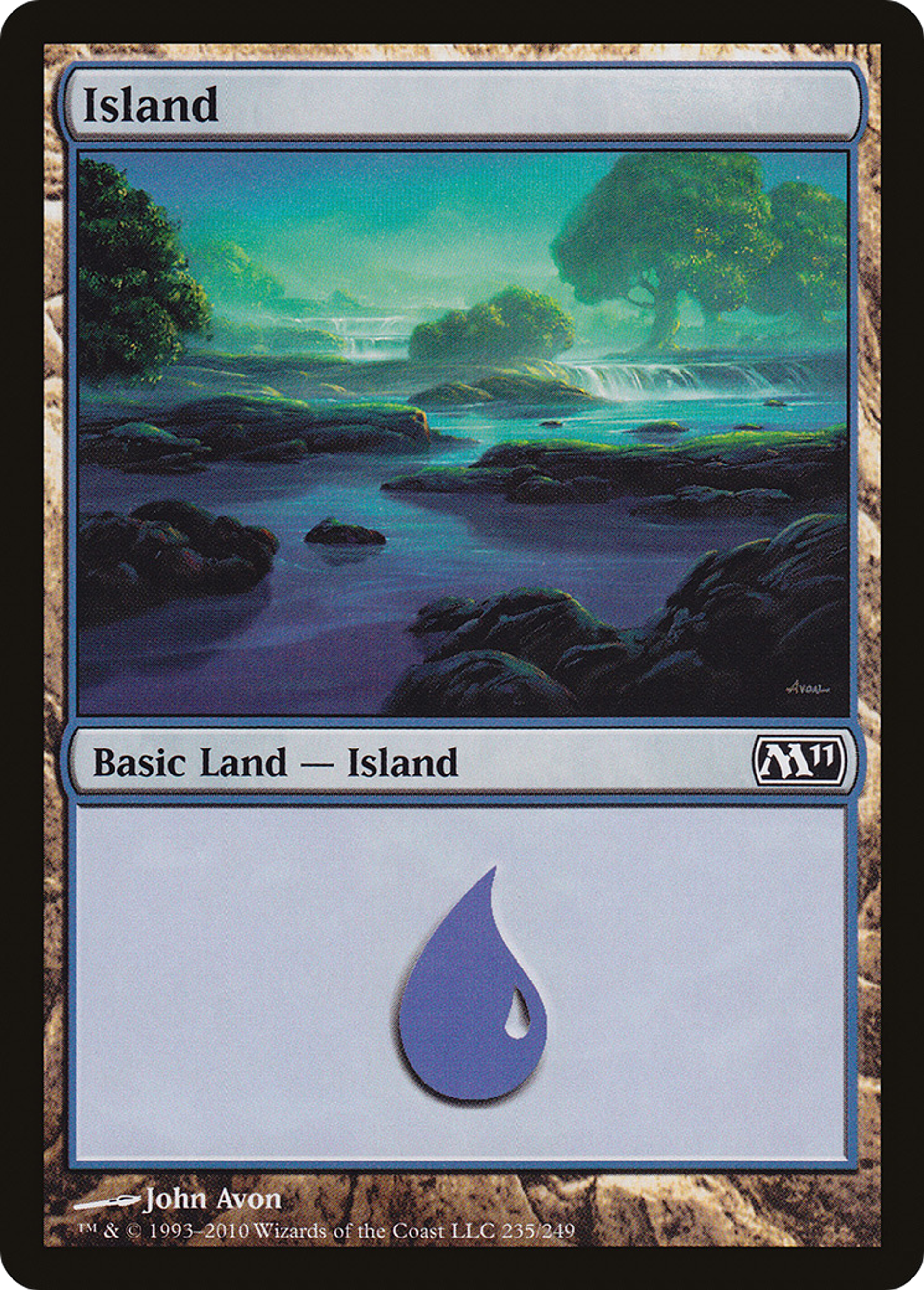 Island — Magic 2011 — Magic: The Gathering