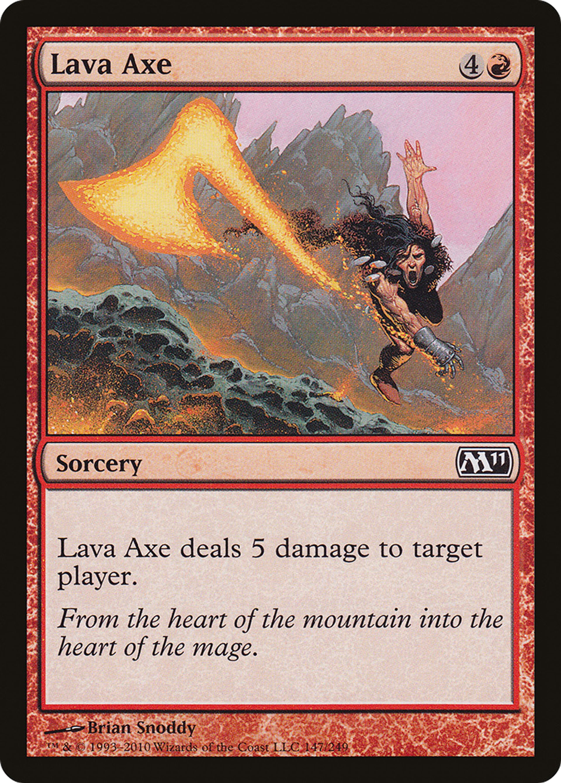 Lava Axe — Magic 2011 — Magic: The Gathering