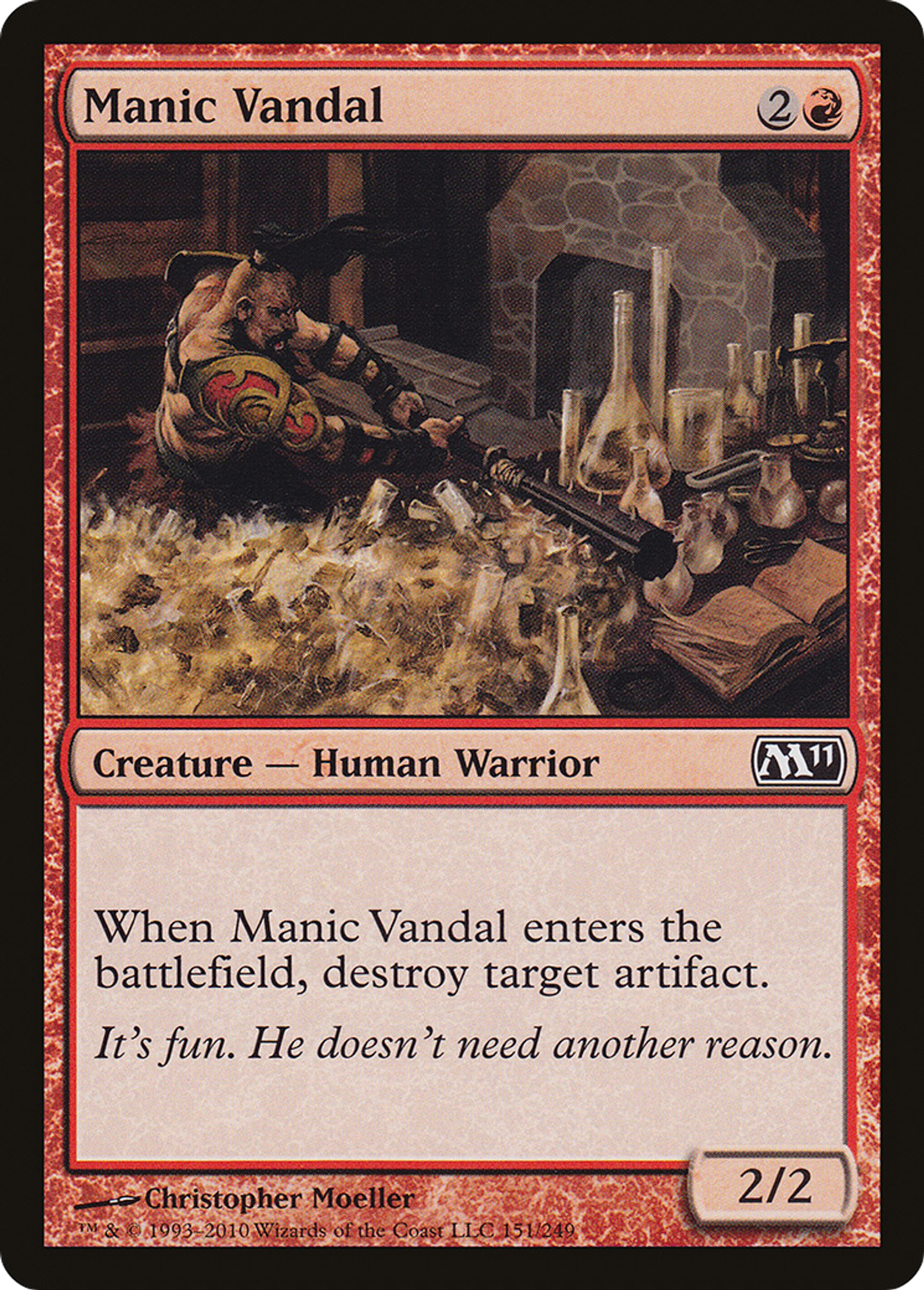 Manic Vandal — Magic 2011 — Magic: The Gathering
