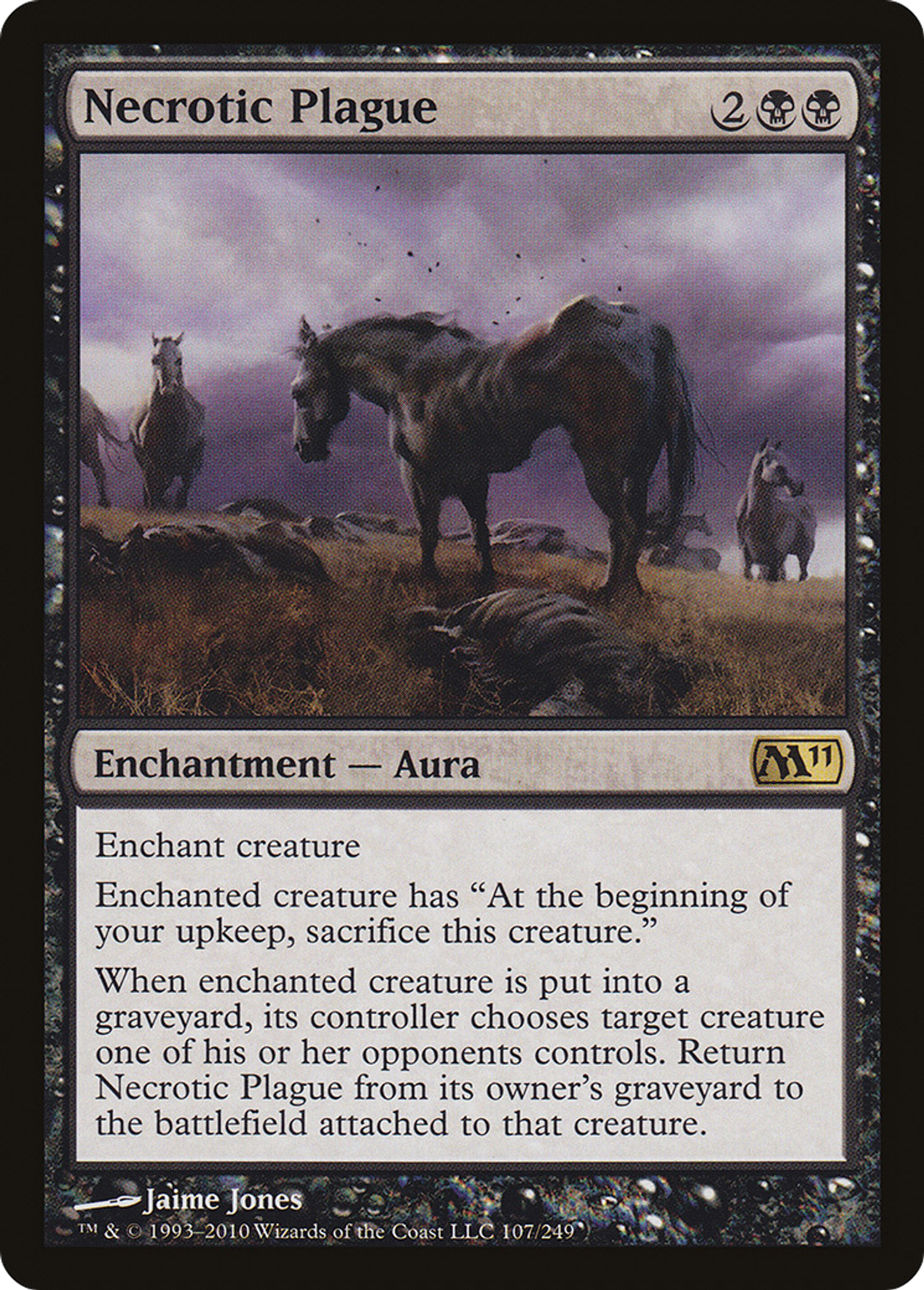 Necrotic Plague — Magic 2011 — Magic: The Gathering