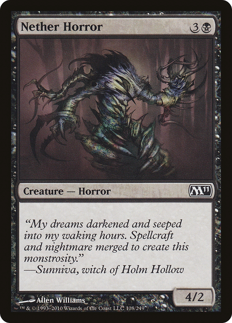 Nether Horror — Magic 2011 — Magic: The Gathering