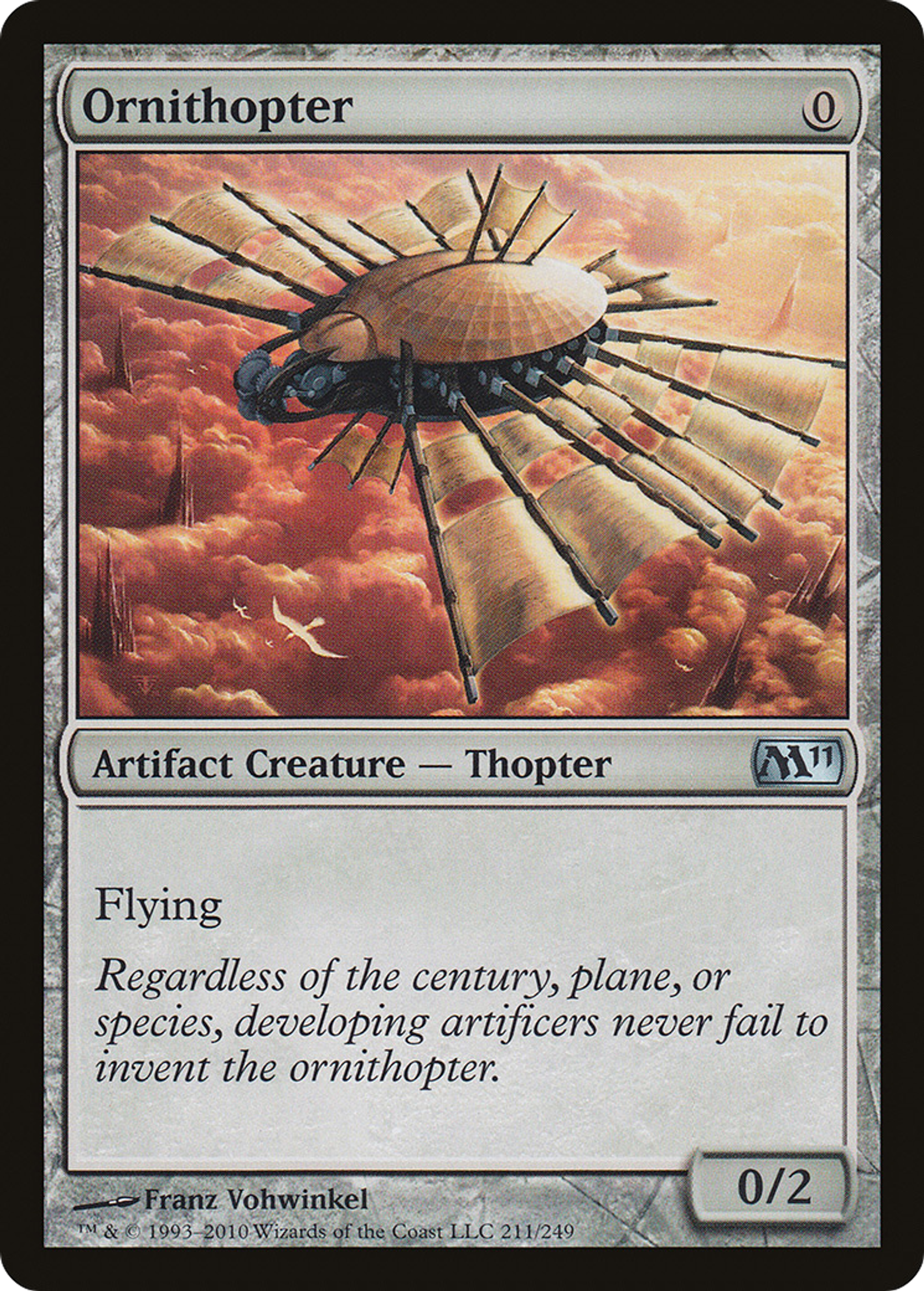 Ornithopter — Magic 2011 — Magic: The Gathering