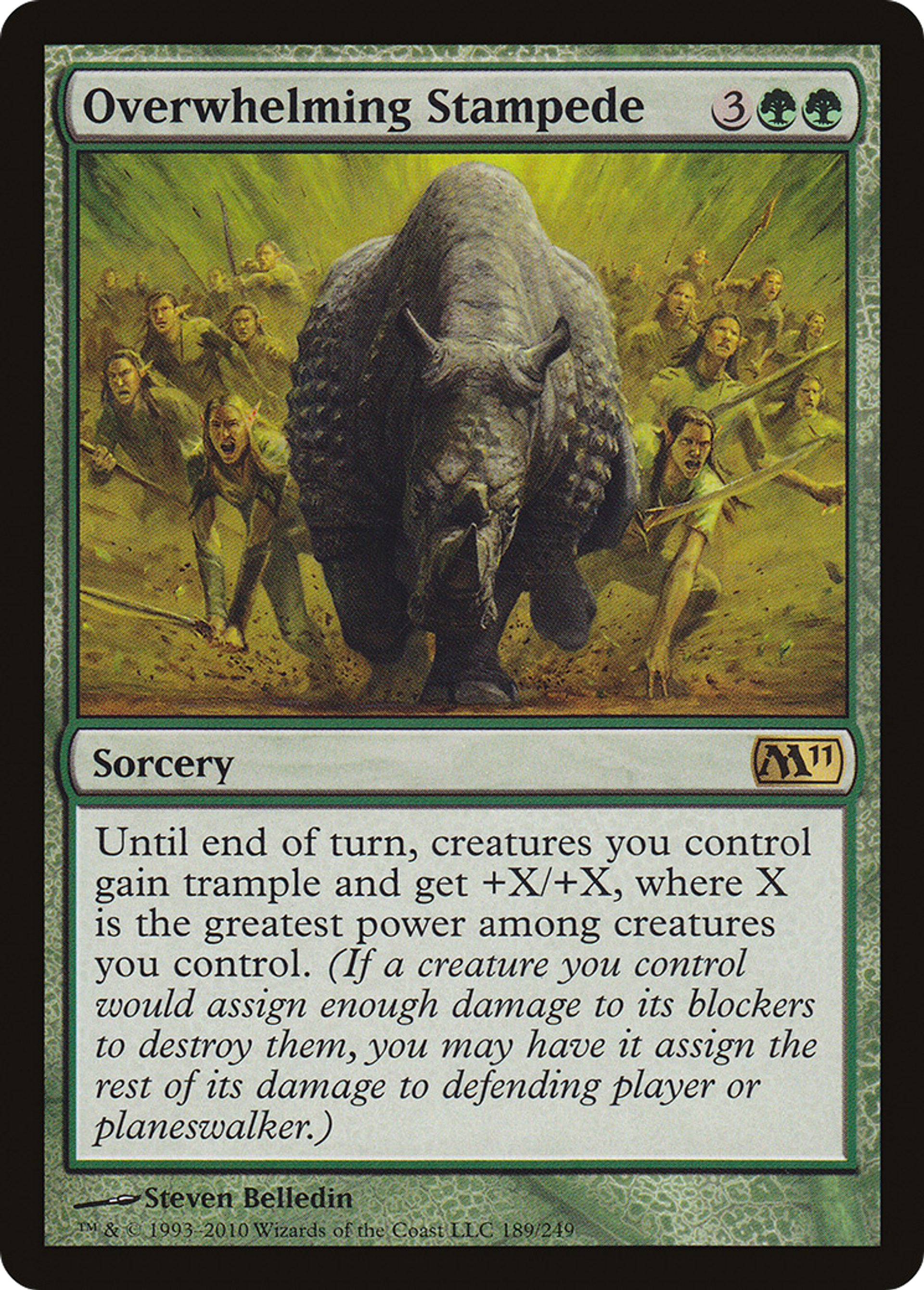 Overwhelming Stampede — Magic 2011 — Magic: The Gathering