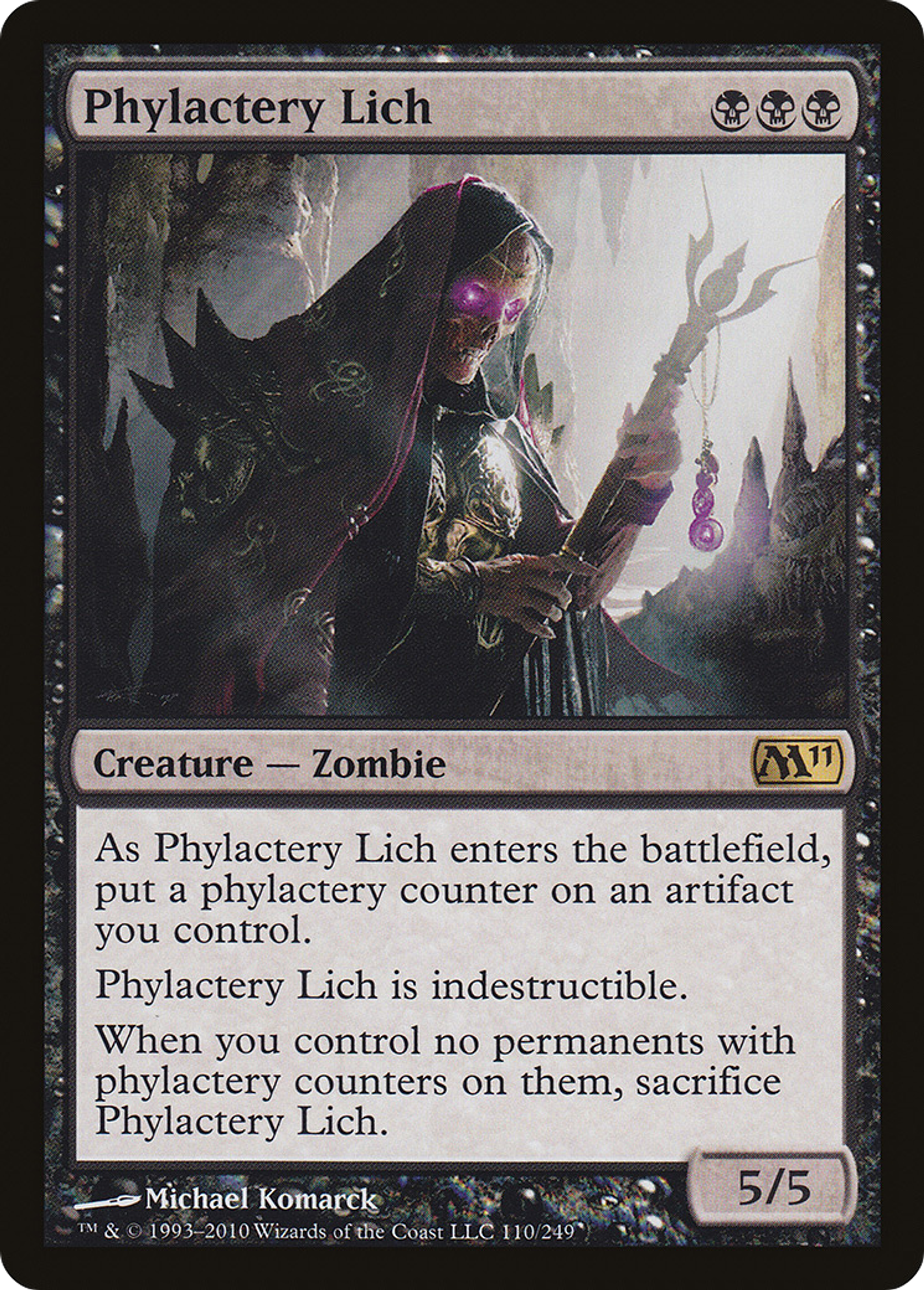 Phylactery Lich — Magic 2011 — Magic: The Gathering