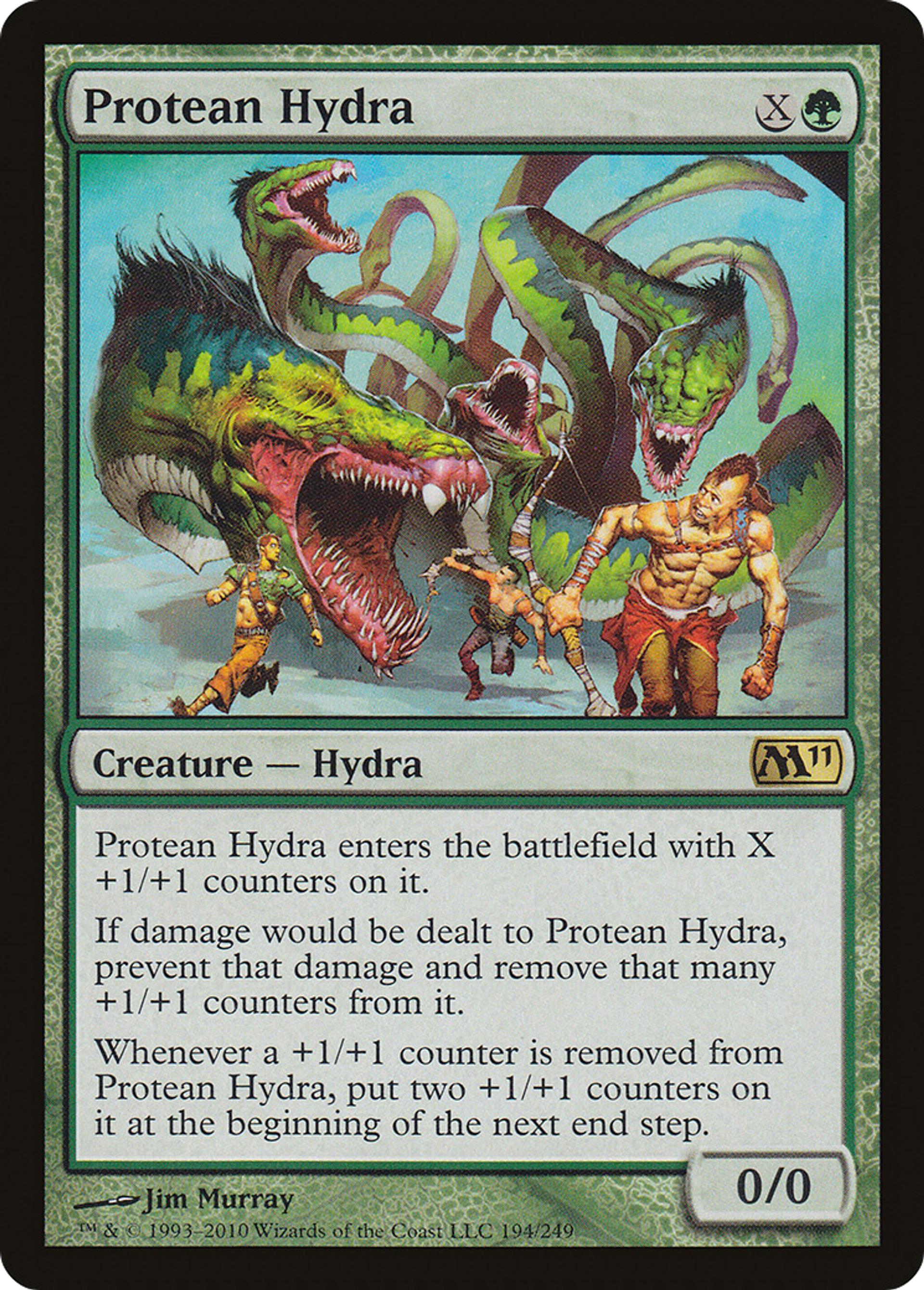 Protean Hydra — Magic 2011 — Magic: The Gathering