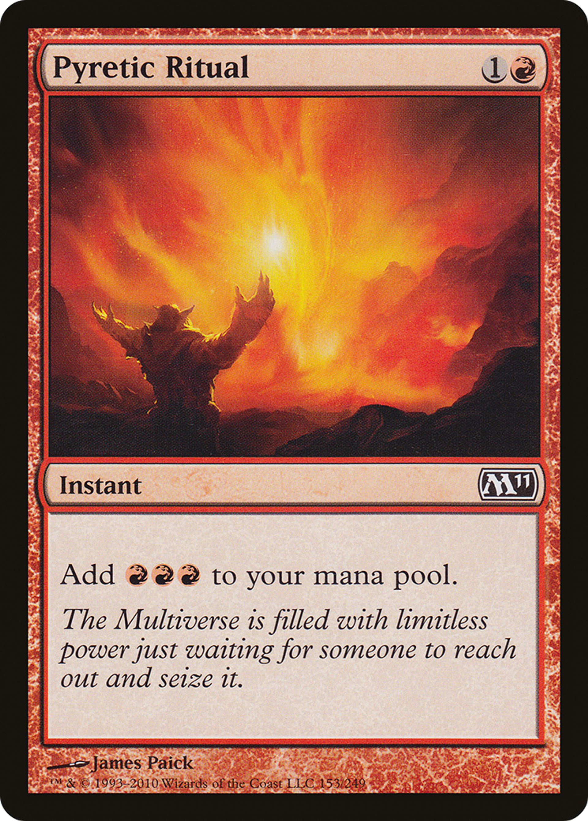 Pyretic Ritual — Magic 2011 — Magic: The Gathering