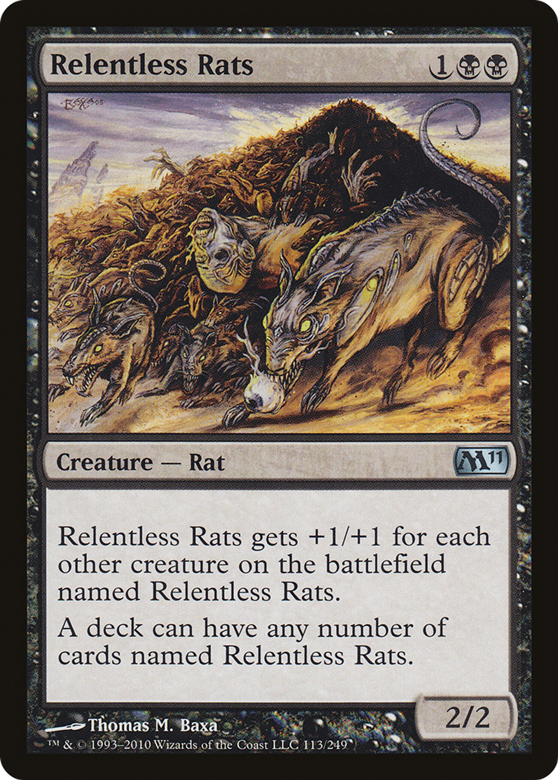 Relentless Rats — Magic 2011 — Magic: The Gathering