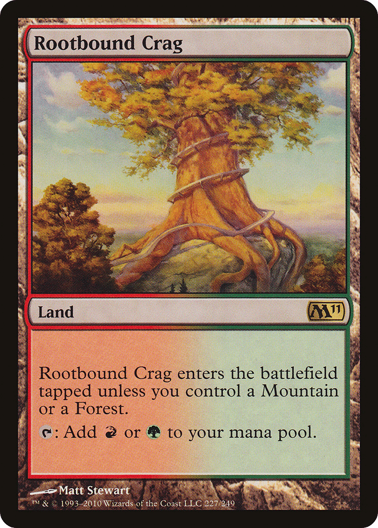 Rootbound Crag — Magic 2011 — Magic: The Gathering