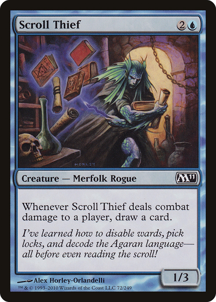 Scroll Thief — Magic 2011 — Magic: The Gathering