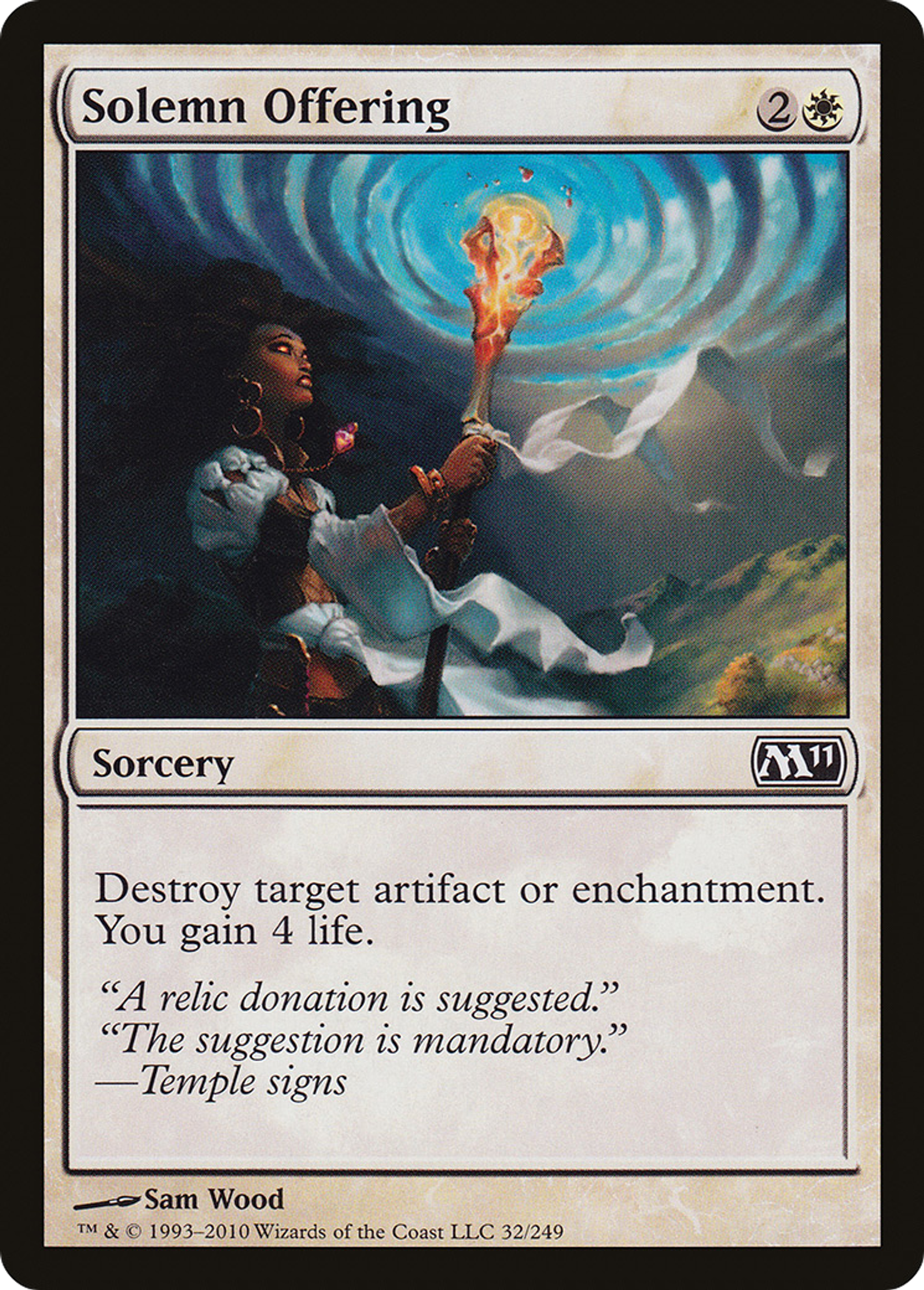 Solemn Offering — Magic 2011 — Magic: The Gathering
