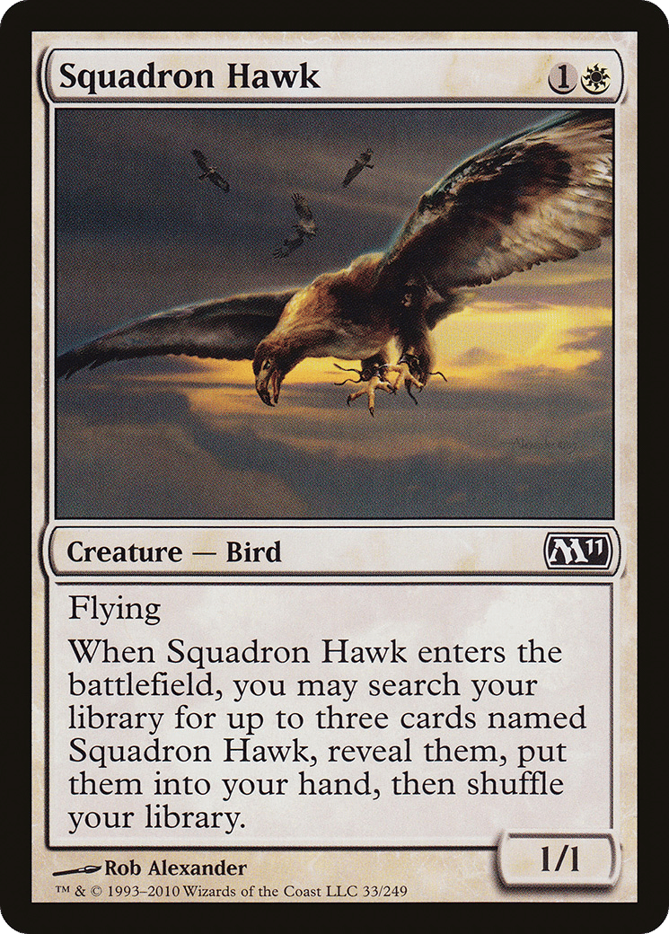 Squadron Hawk — Magic 2011 — Magic: The Gathering