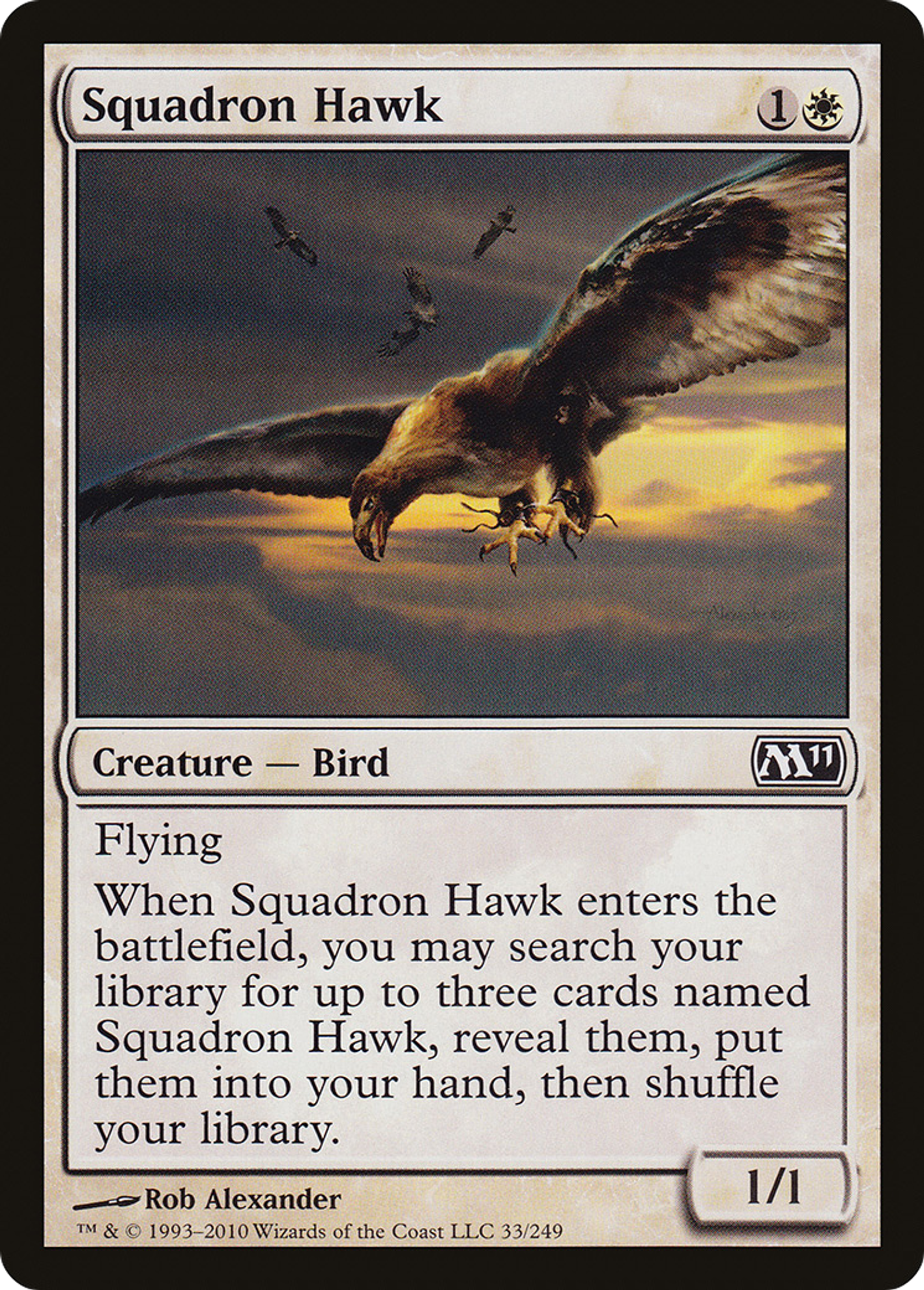 Squadron Hawk — Magic 2011 — Magic: The Gathering