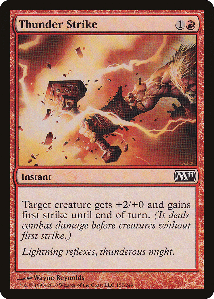 Thunder Strike — Magic 2011 — Magic: The Gathering