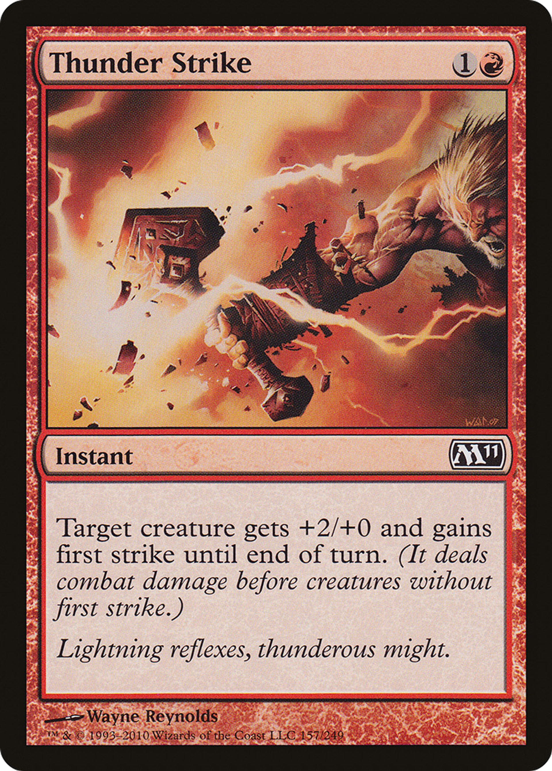 Thunder Strike — Magic 2011 — Magic: The Gathering