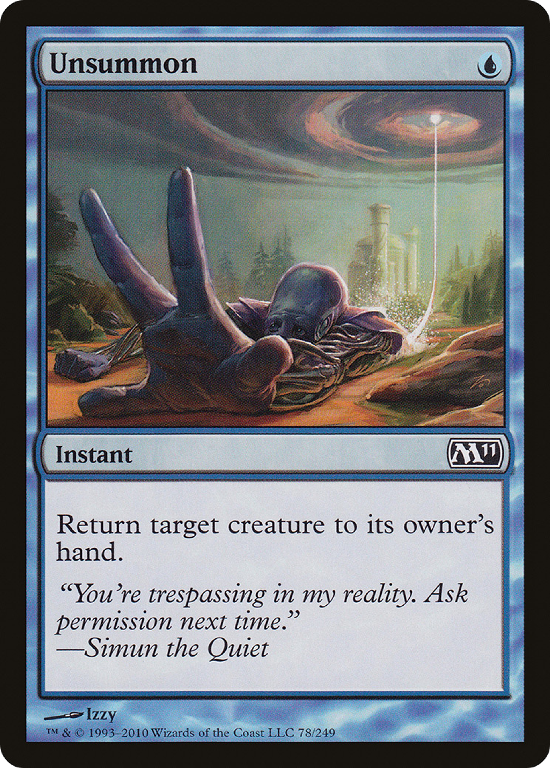 Unsummon — Magic 2011 — Magic: The Gathering