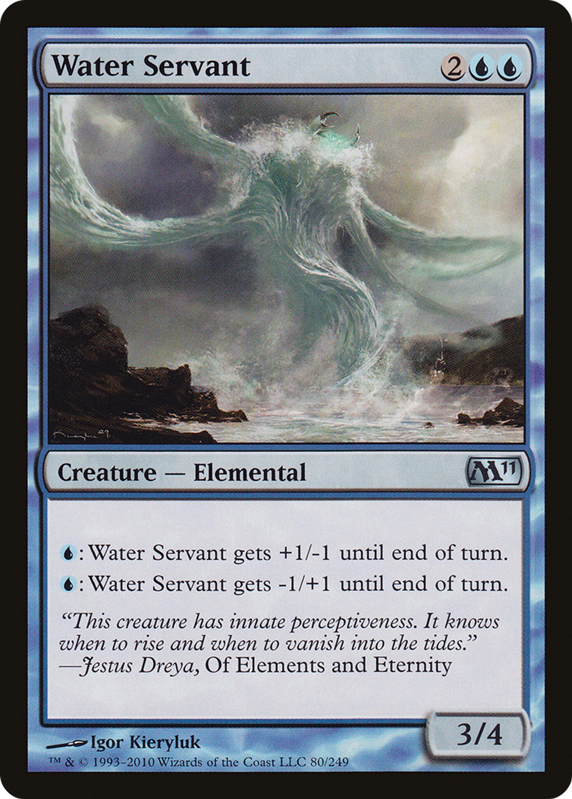 Water Servant — Magic 2011 — Magic: The Gathering