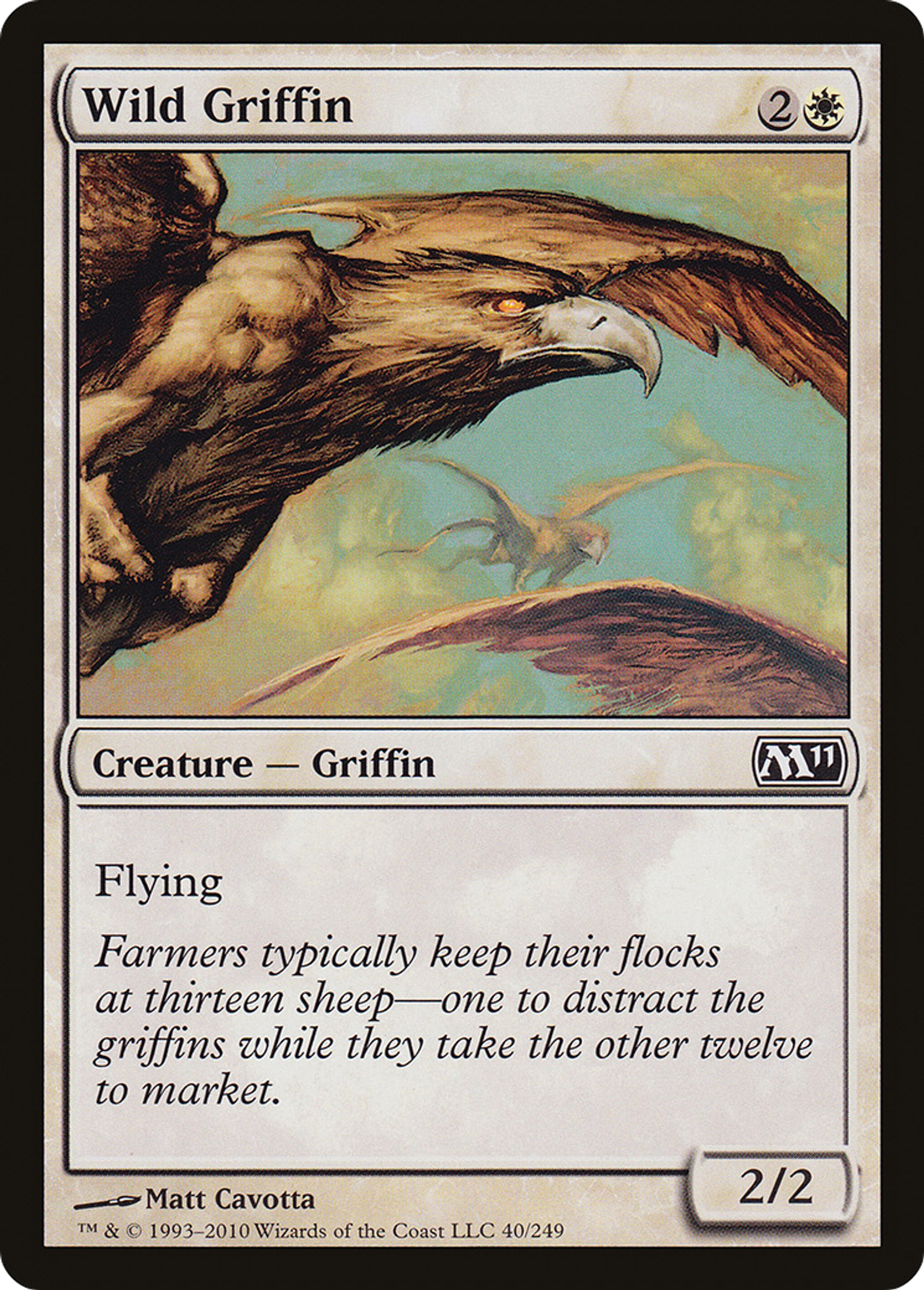 Wild Griffin — Magic 2011 — Magic: The Gathering